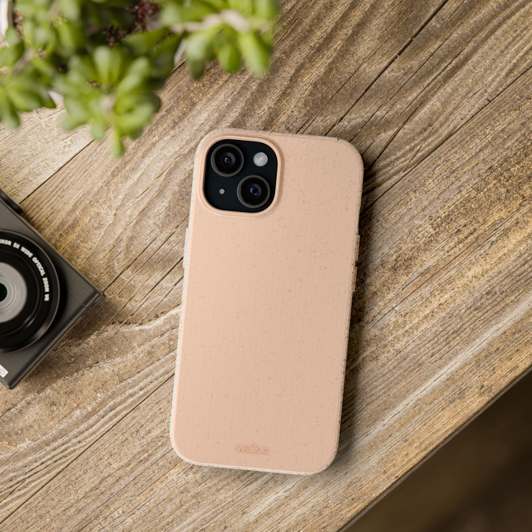 Color Beige apricot light - Plastic free phone case for iPhone