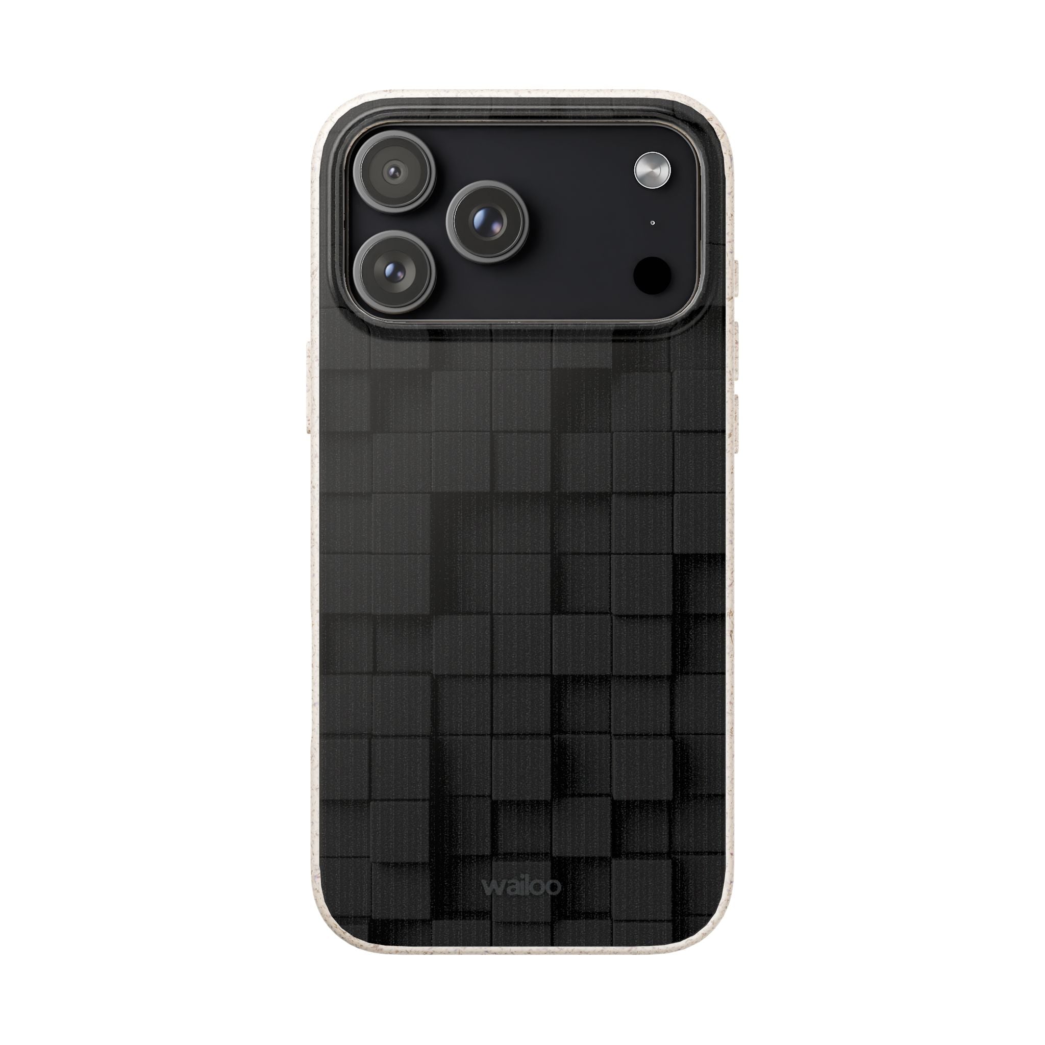 3D Black tiles - Plastic free phone case for iPhone