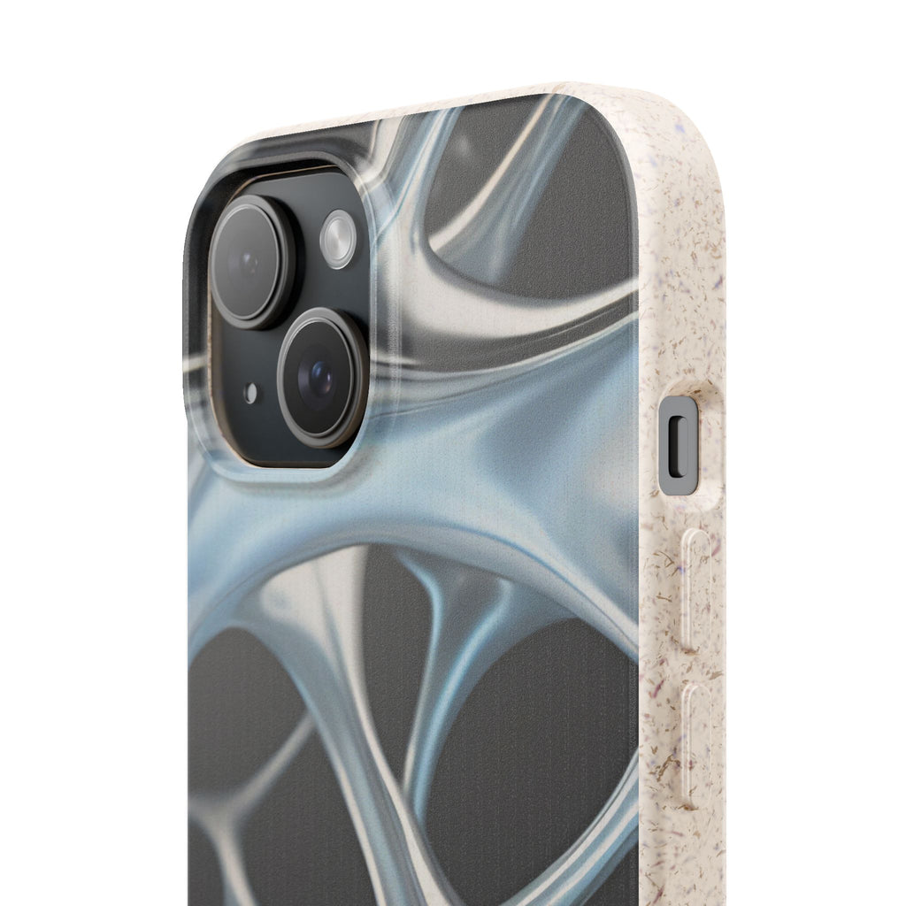 3D Metal matrix - Plastic free  phone case for iPhone