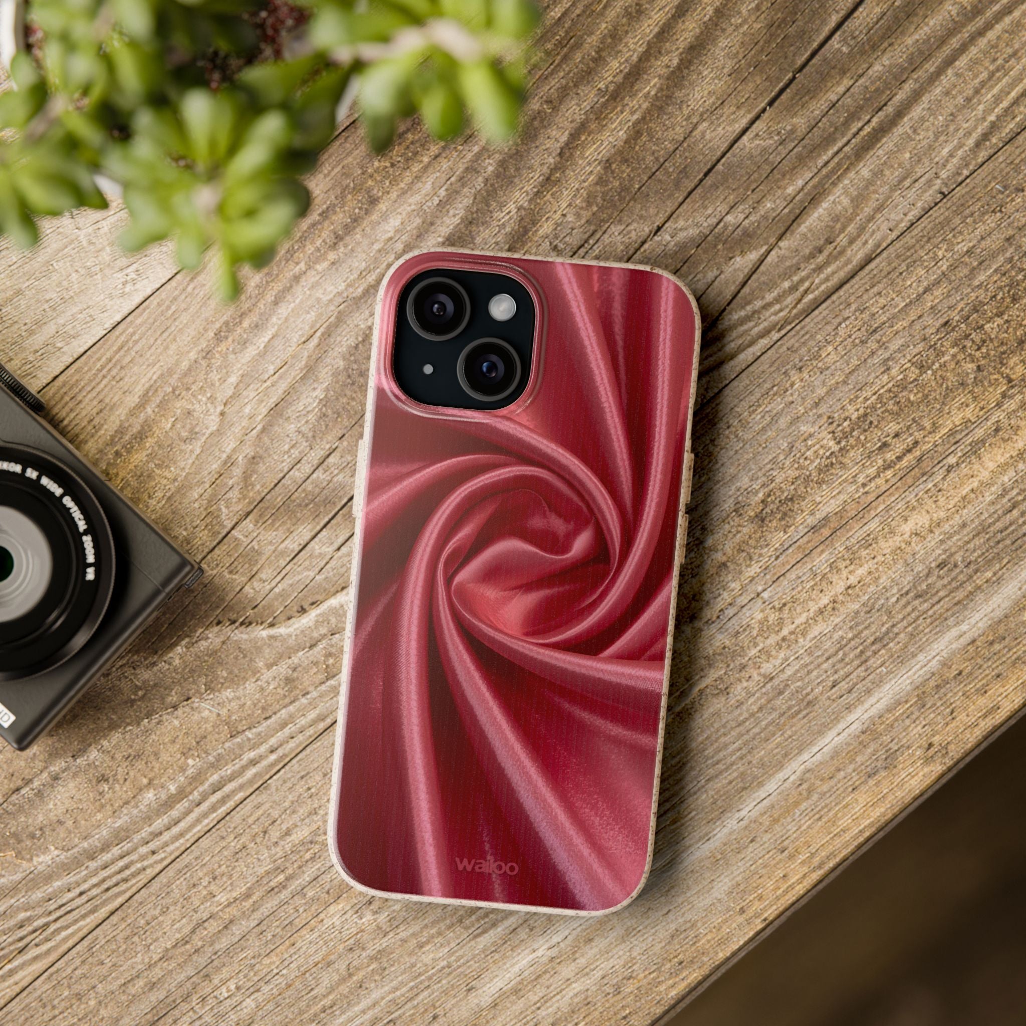 aPattern Pink Silk - Plastic free phone case for iPhone