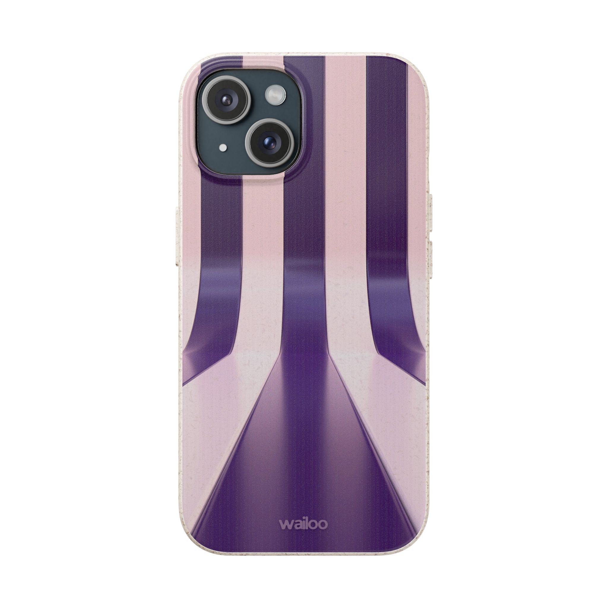 3D Purple stripes - Plastic free phone case for iPhone