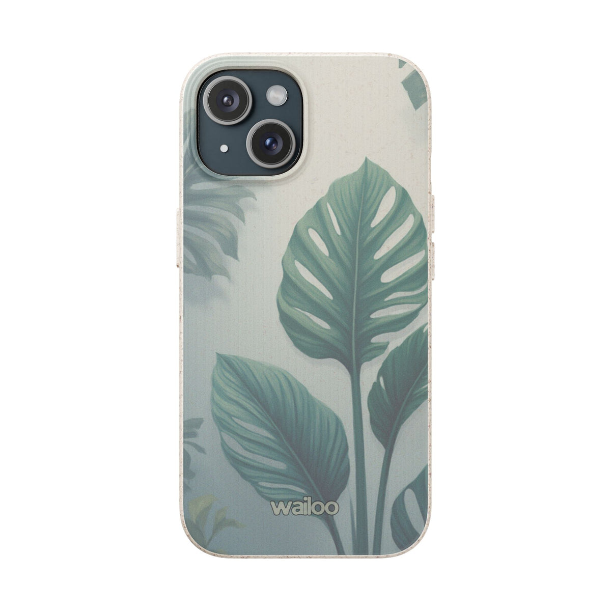 Floral Monstera - Biodegradable phone case for iPhone - Plastic free