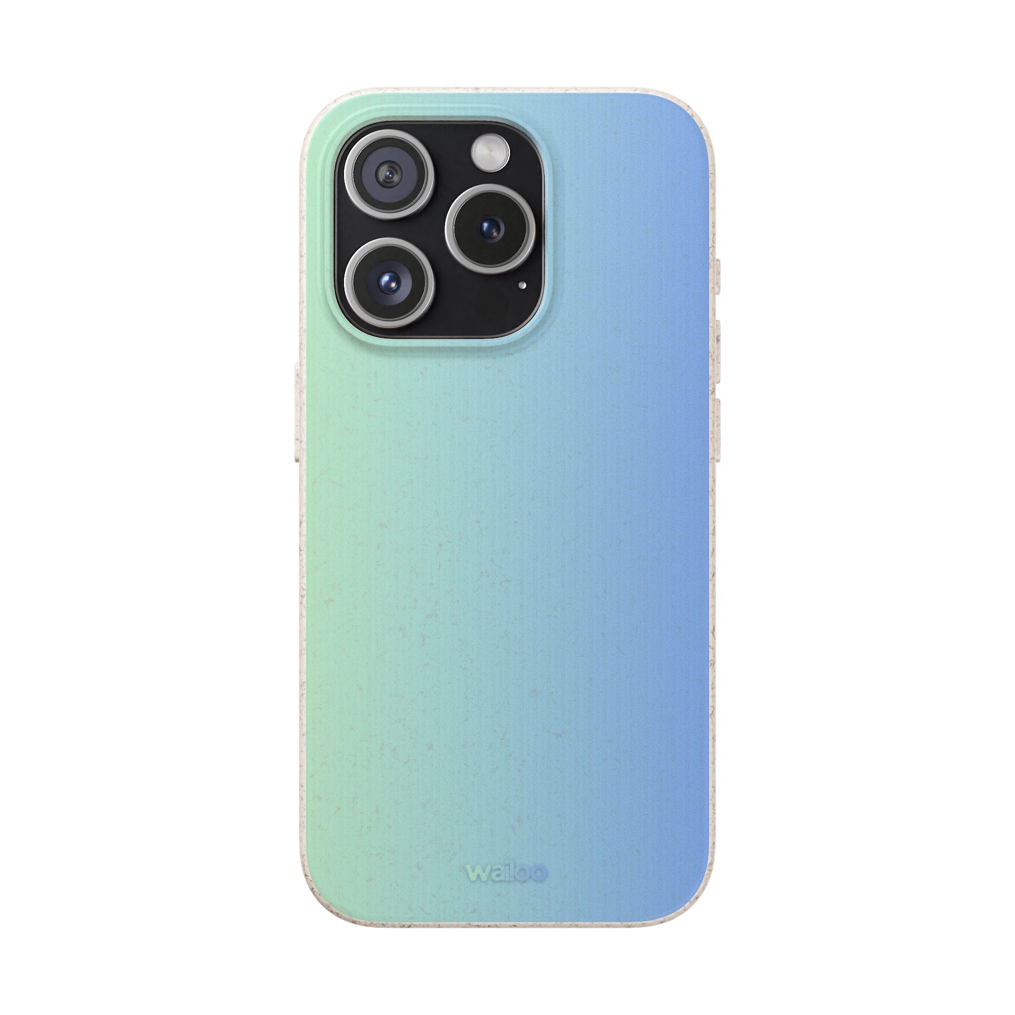 bOmbre Turquoise blue gradient - Plastic free phone case for iPhone