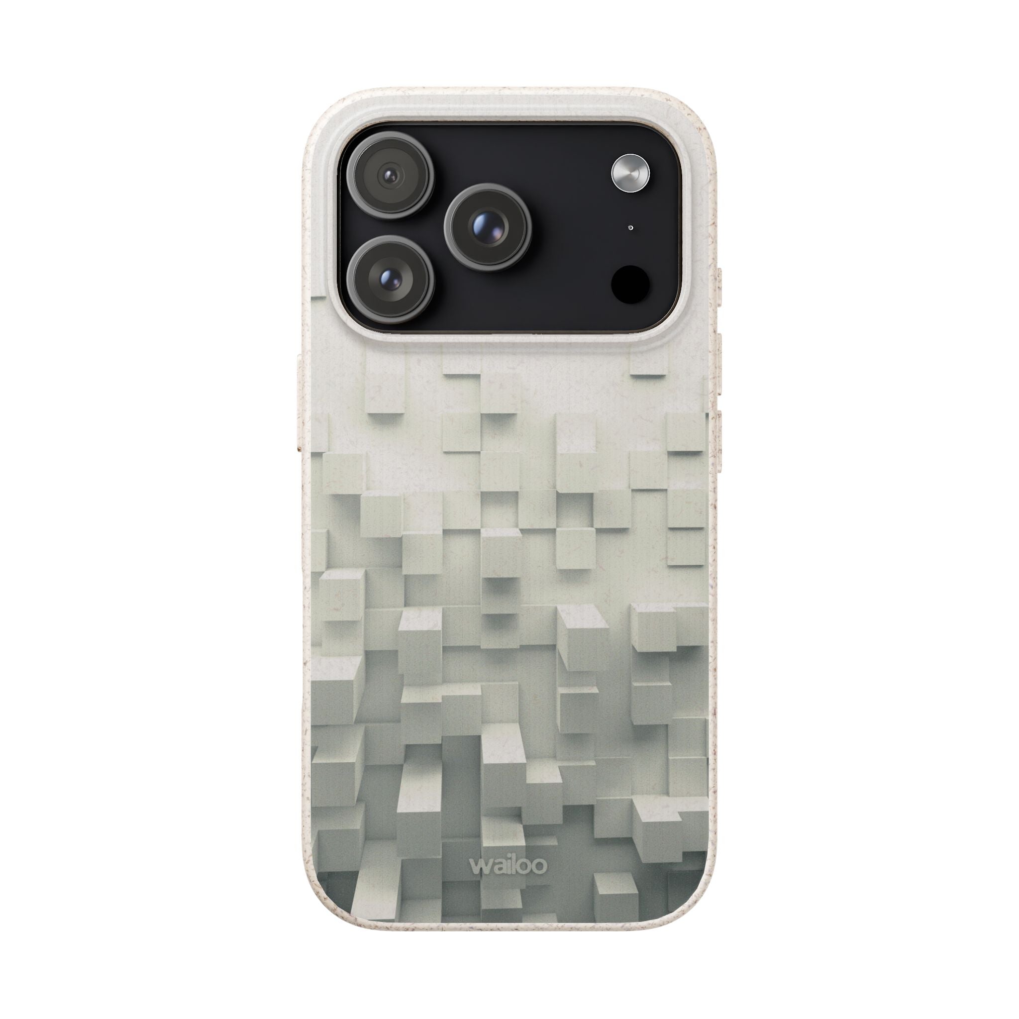 3D White tiles - Plastic free phone case for iPhone