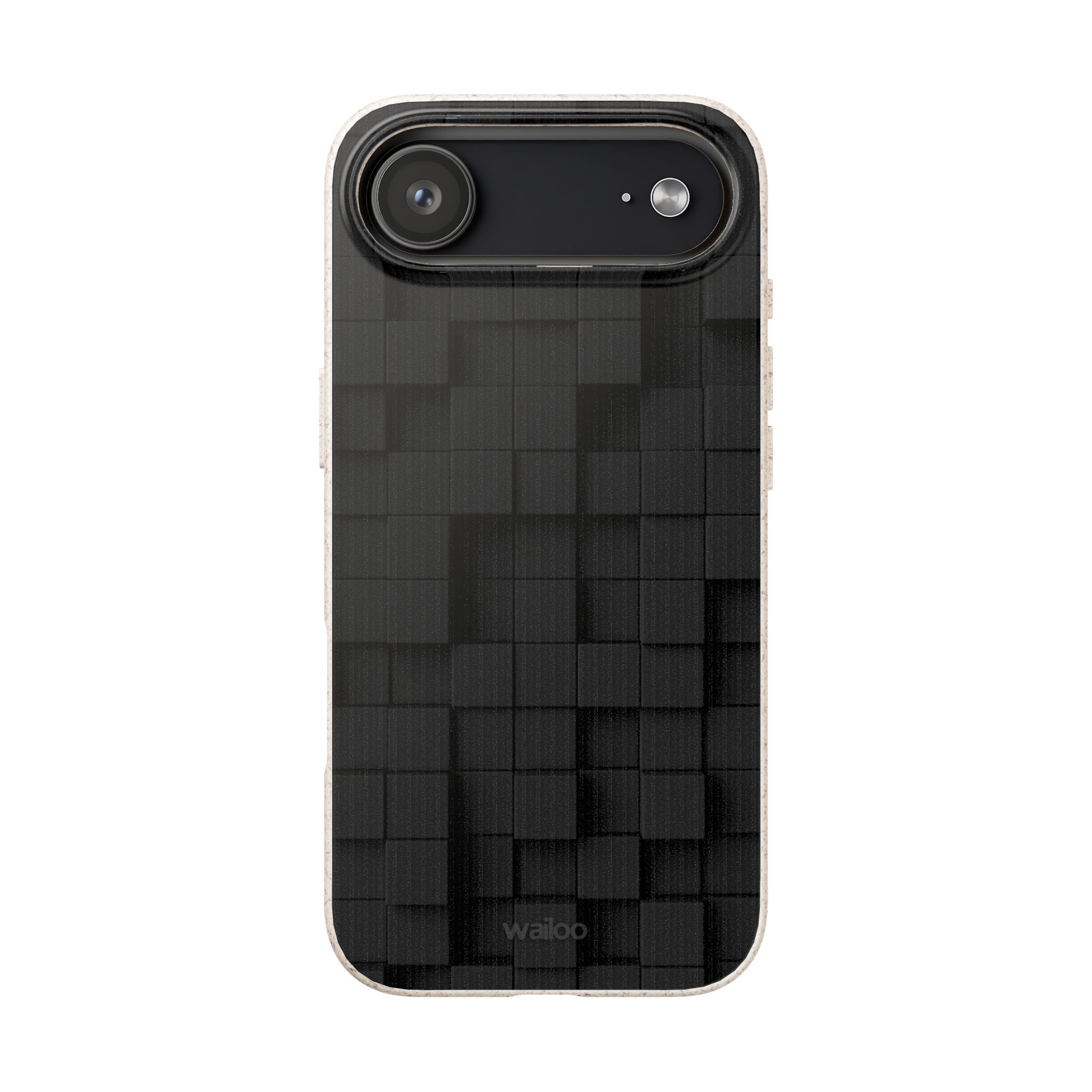 3D Black tiles - Plastic free phone case for iPhone