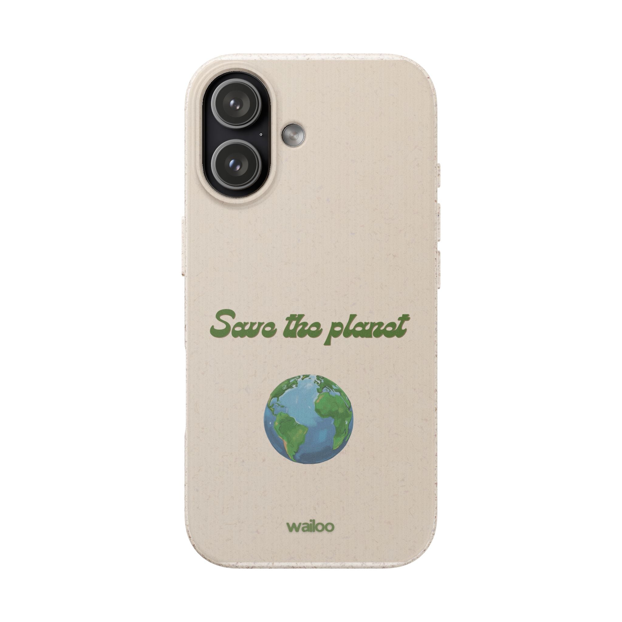 Earth - Save the planet - Plastic free phone case for iPhone