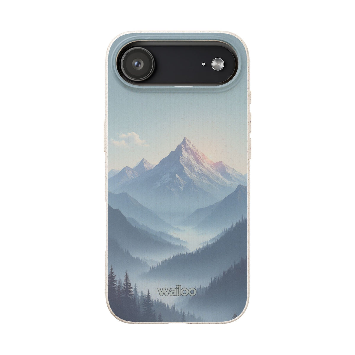 dAI Nature Mountain and valley - Plastic free phone case for iPhone