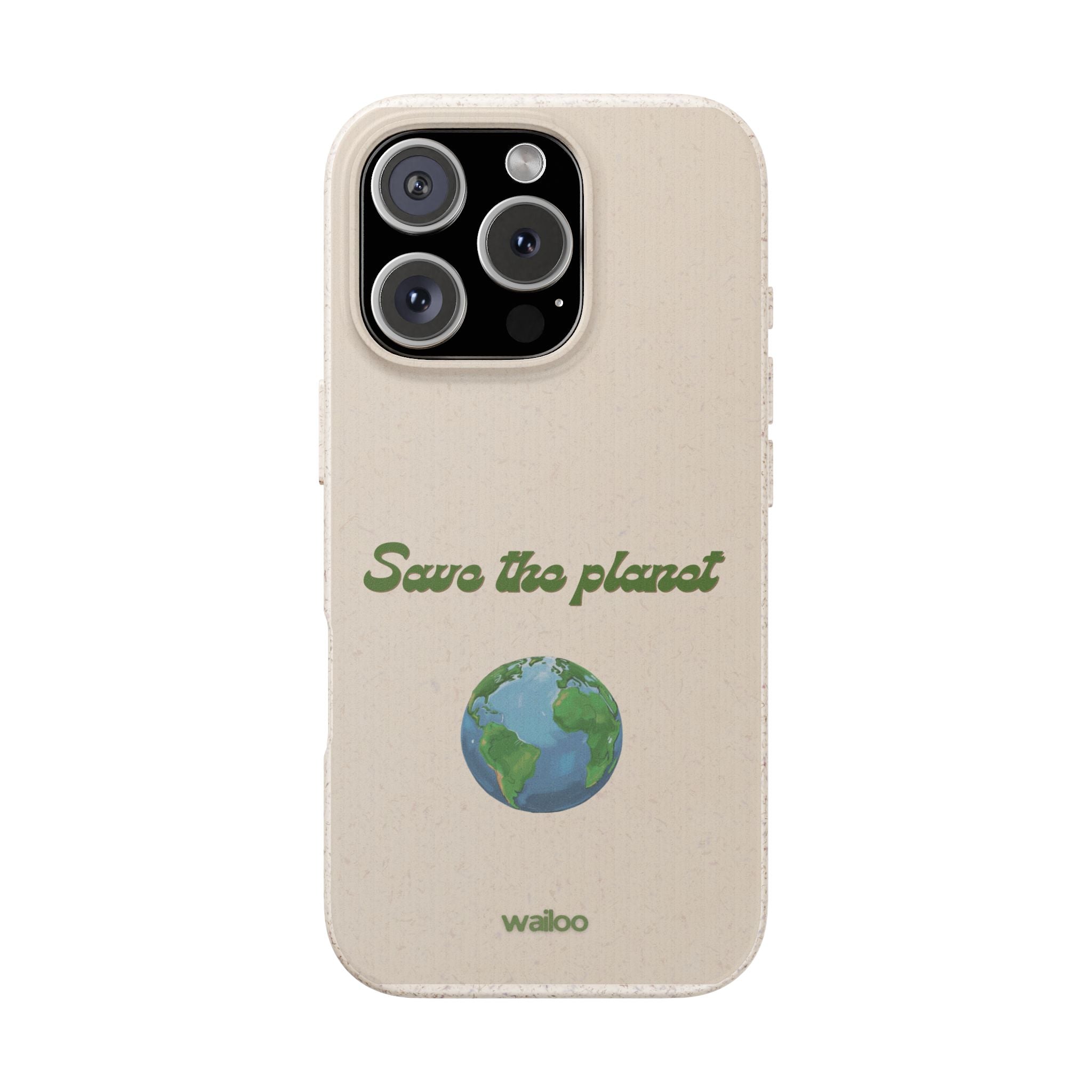 Earth - Save the planet - Plastic free phone case for iPhone