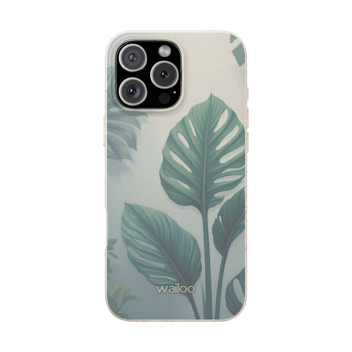 Floral Monstera - Biodegradable phone case for iPhone - Plastic free