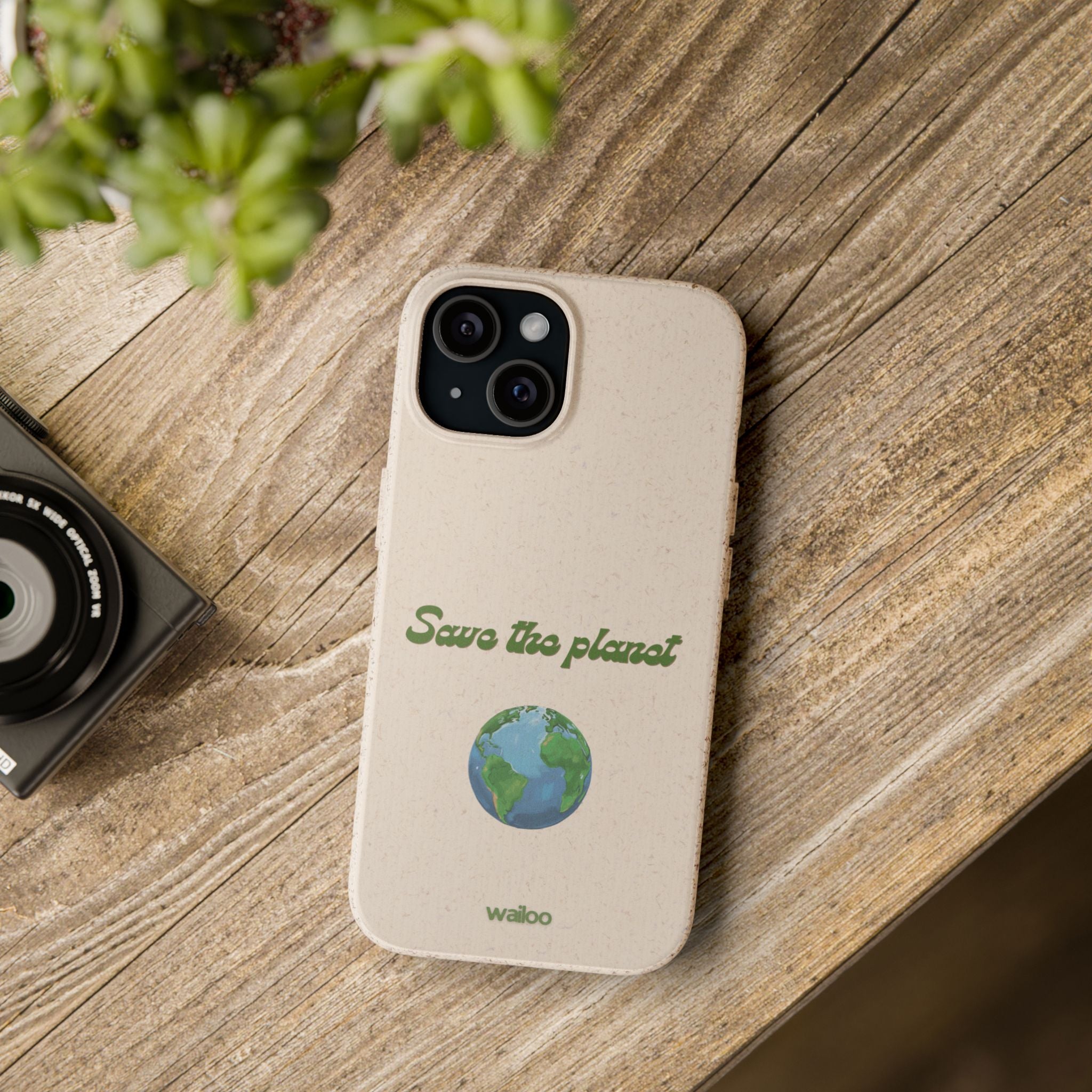 Earth - Save the planet - Plastic free phone case for iPhone