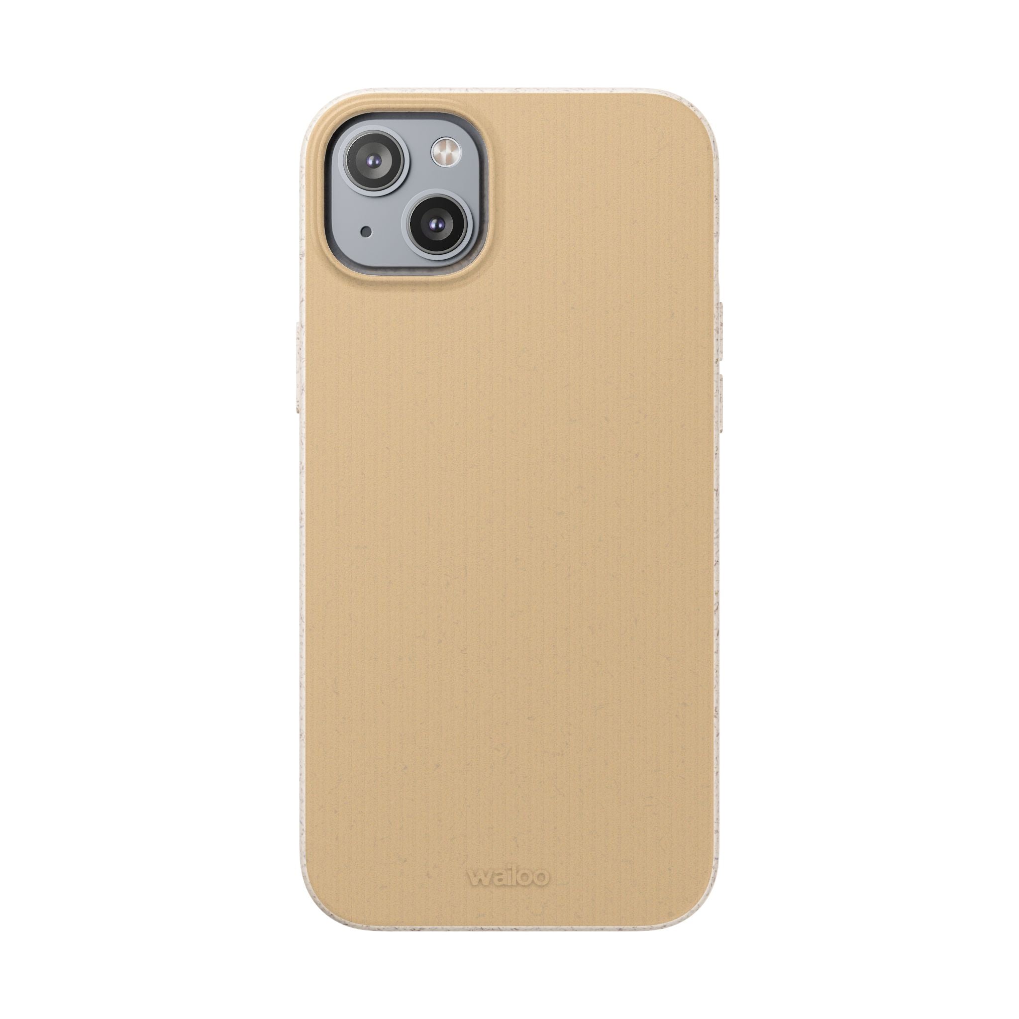 Color Beige mustard - Plastic free phone case for iPhone