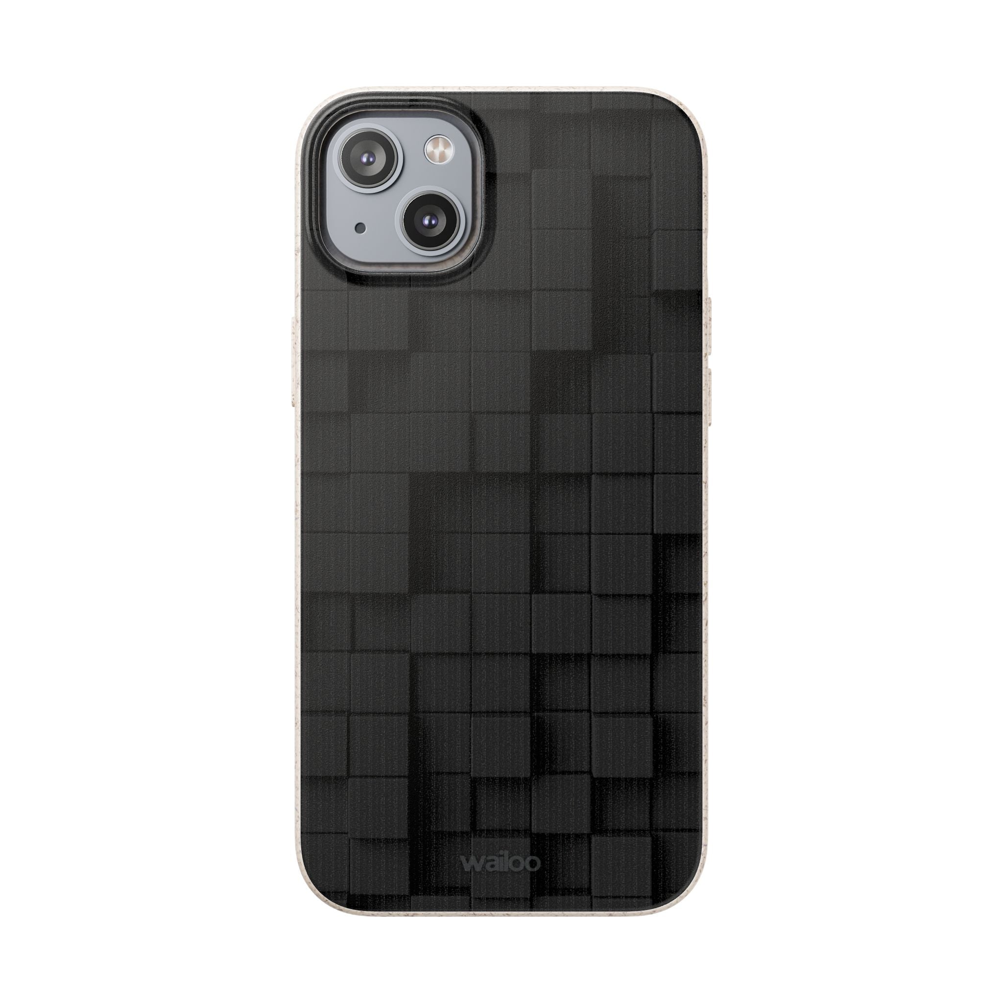 3D Black tiles - Plastic free phone case for iPhone