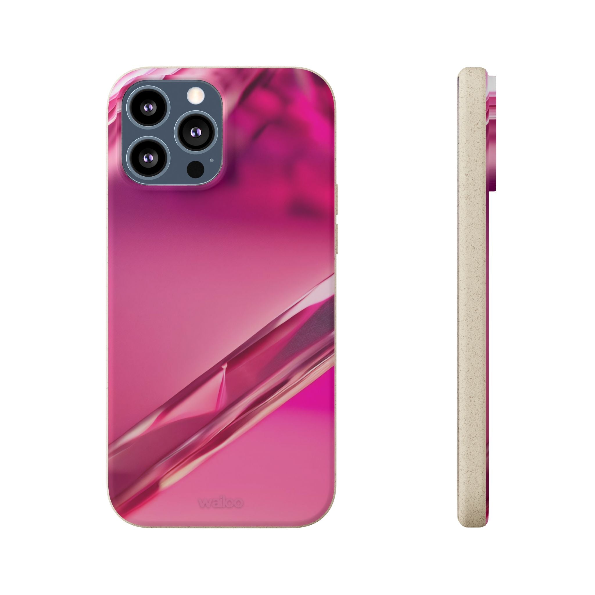 3D Pink - Plastic free phone case for iPhone