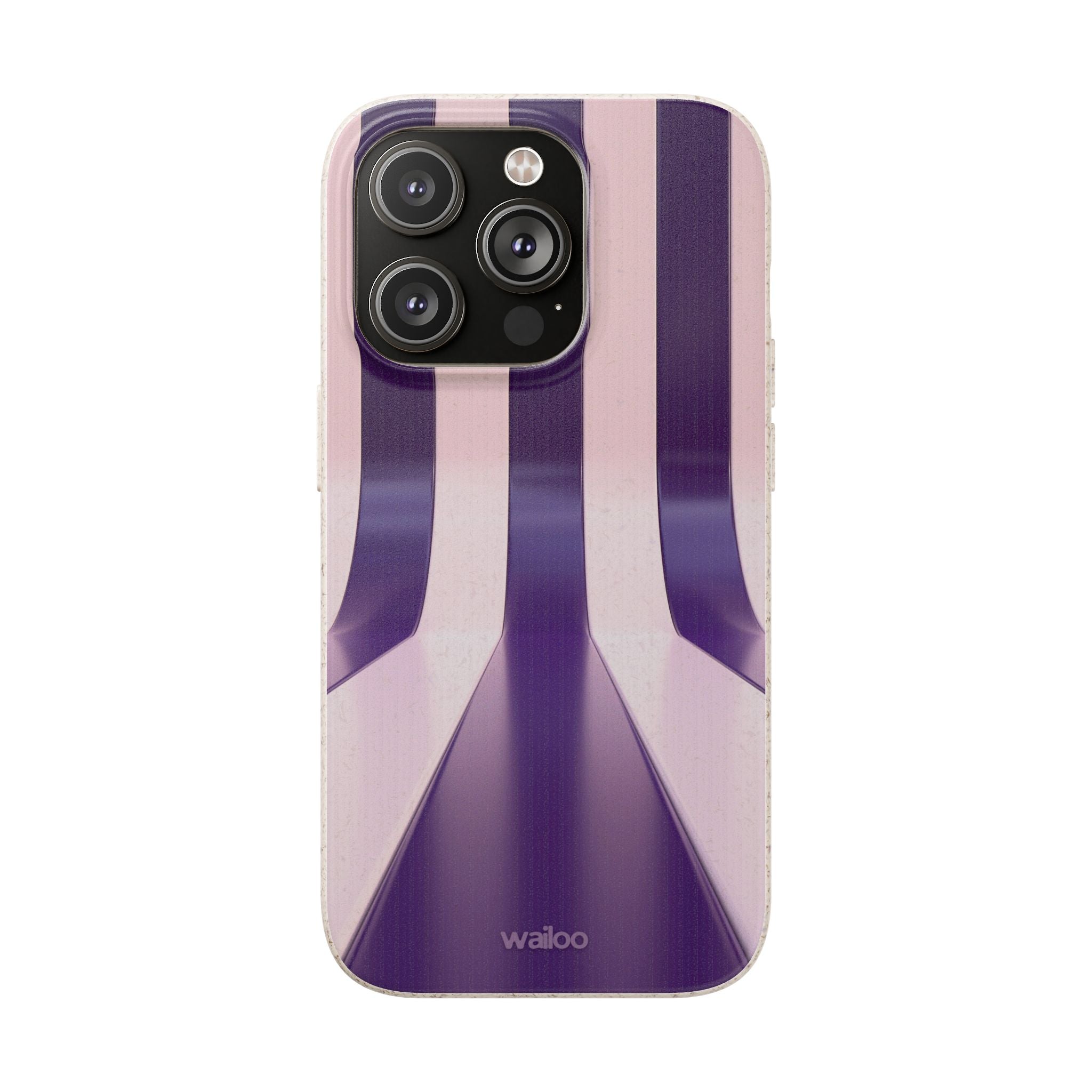 3D Purple stripes - Plastic free phone case for iPhone
