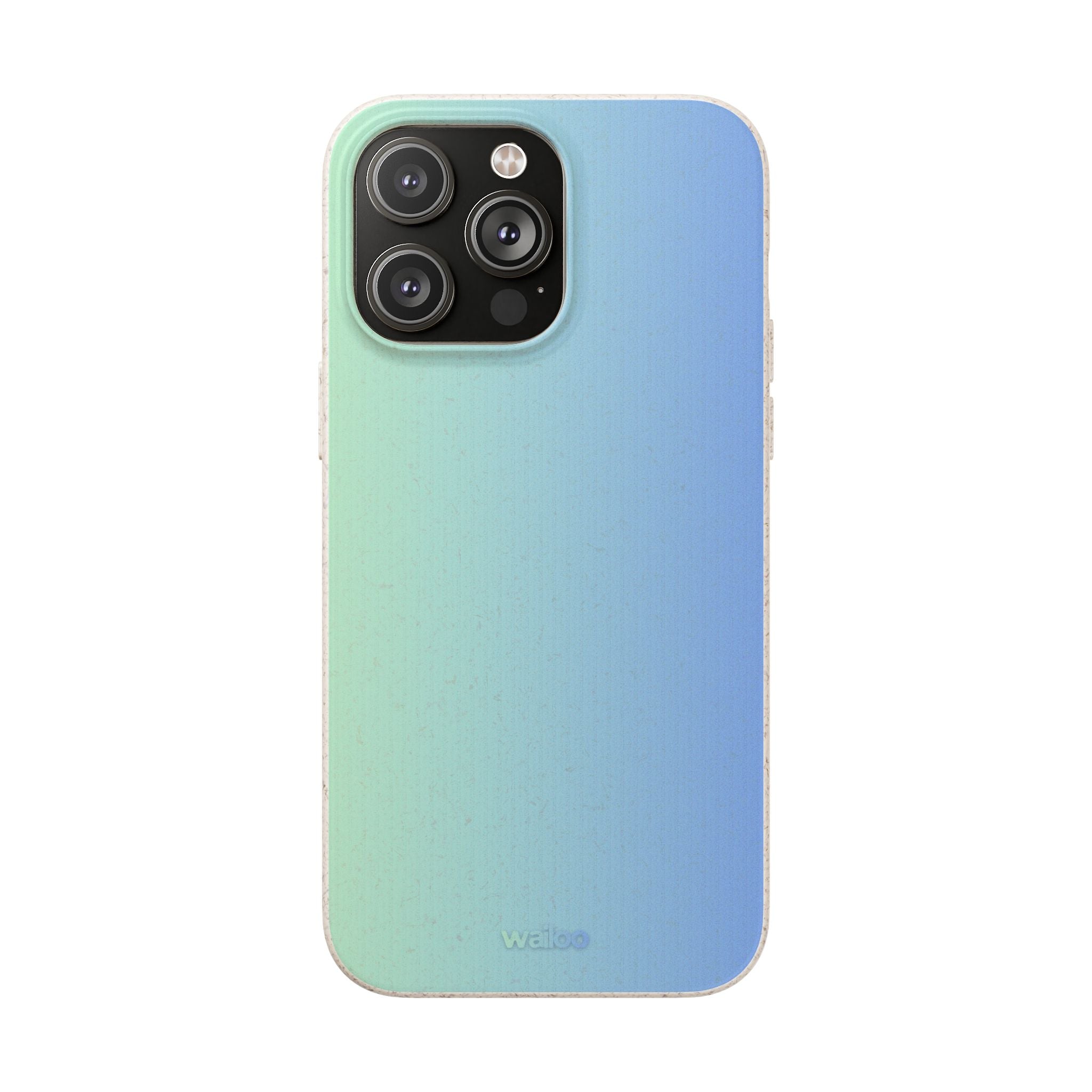 bOmbre Turquoise blue gradient - Plastic free phone case for iPhone