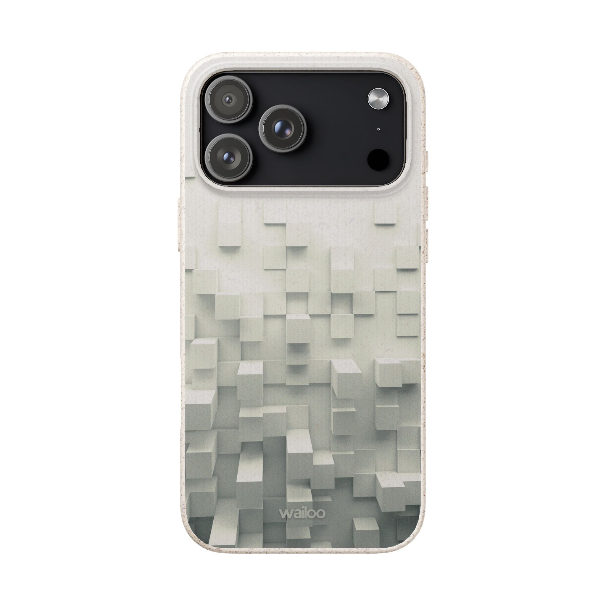 3D White tiles - Plastic free phone case for iPhone