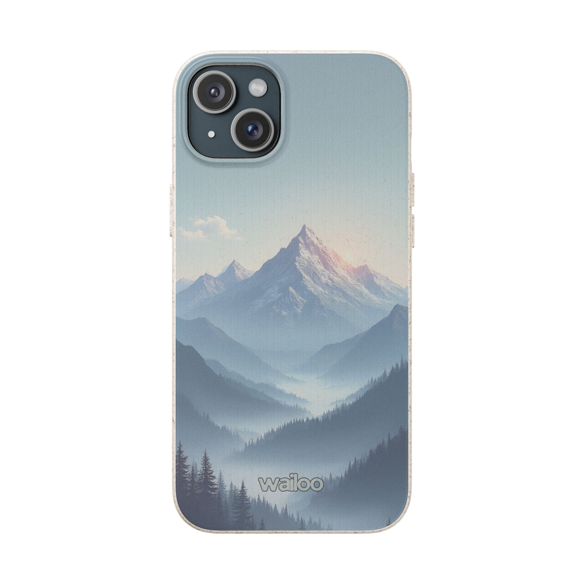 dAI Nature Mountain and valley - Plastic free phone case for iPhone