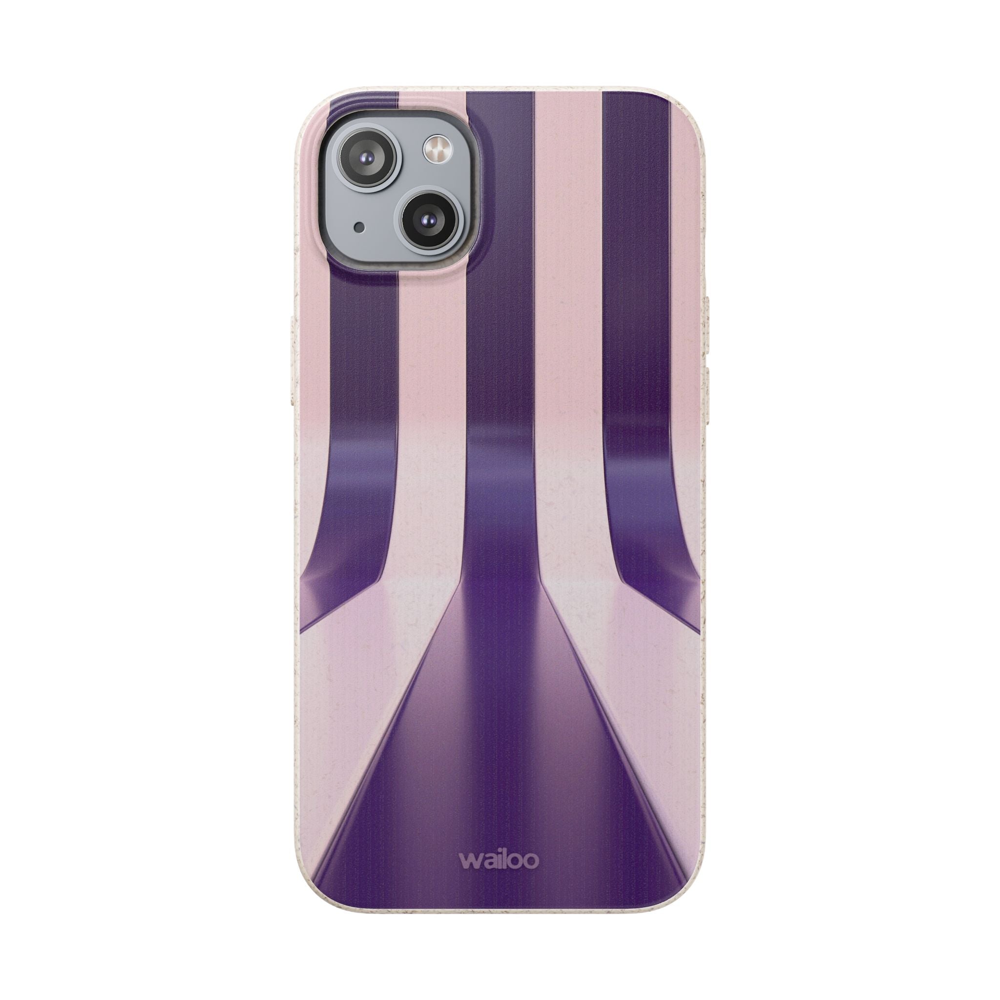 3D Purple stripes - Plastic free phone case for iPhone