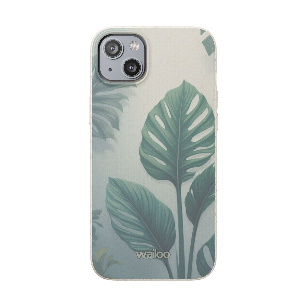 Floral Monstera - Biodegradable phone case for iPhone - Plastic free
