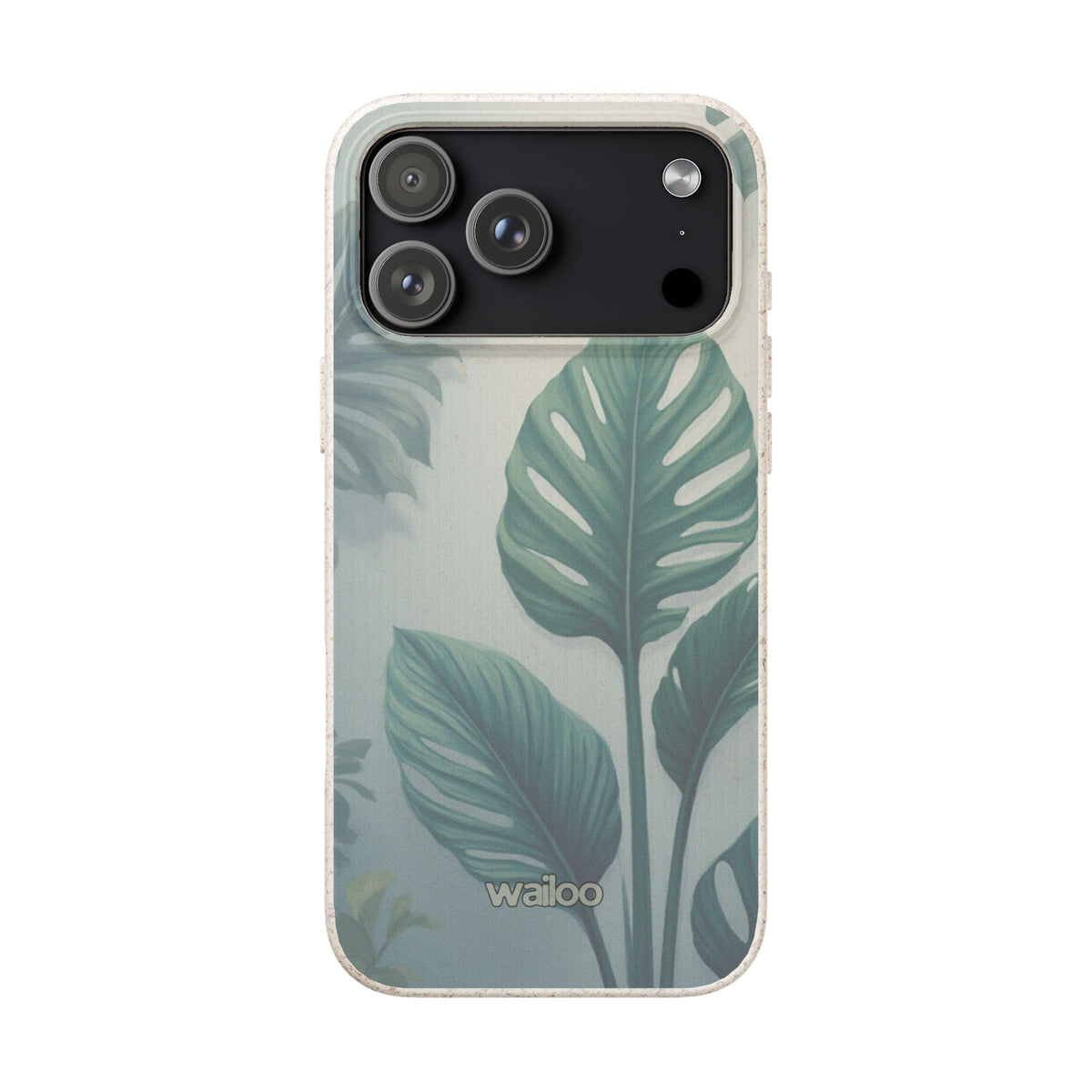 Floral Monstera - Biodegradable phone case for iPhone - Plastic free