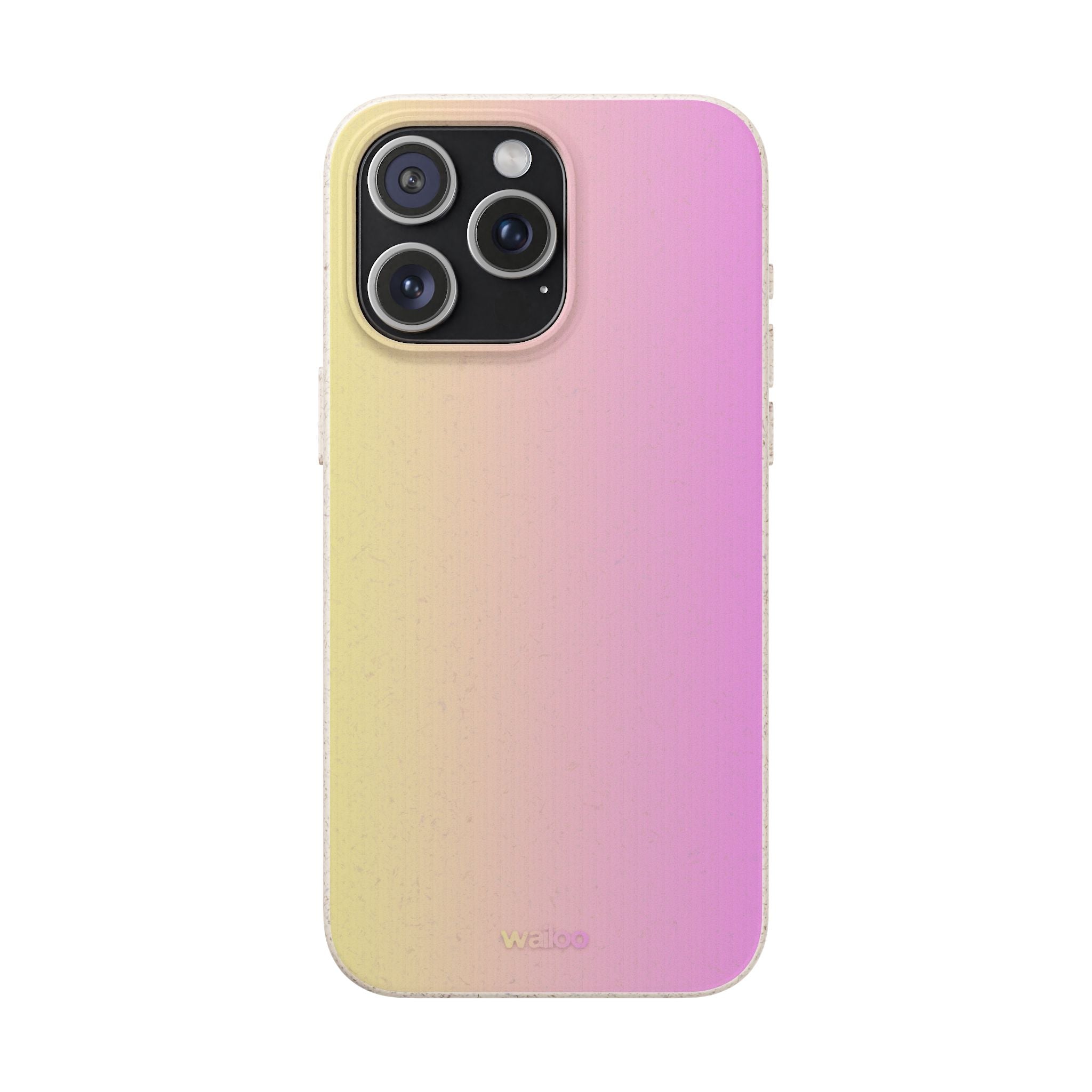 bOmbre Yellow pink gradient - Plastic free phone case for iPhone