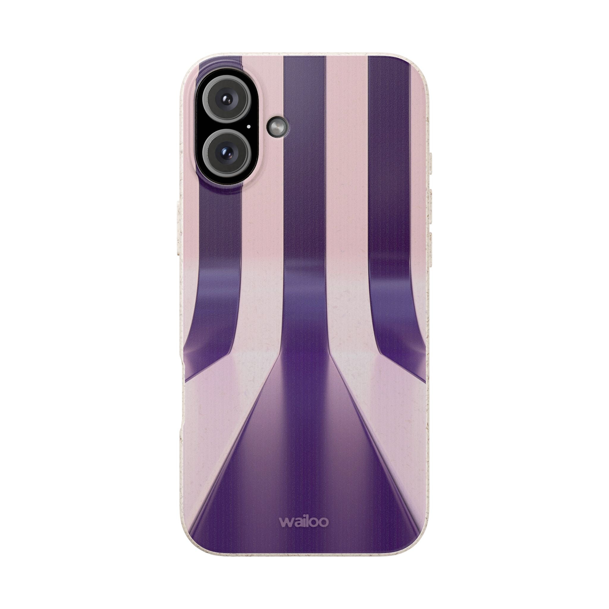3D Purple stripes - Plastic free phone case for iPhone
