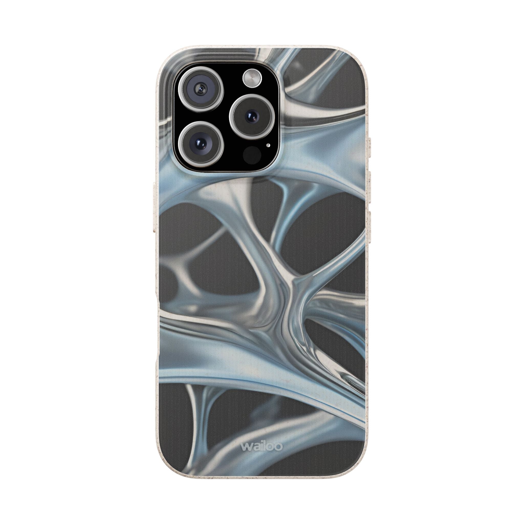 3D Metal matrix - Plastic free  phone case for iPhone