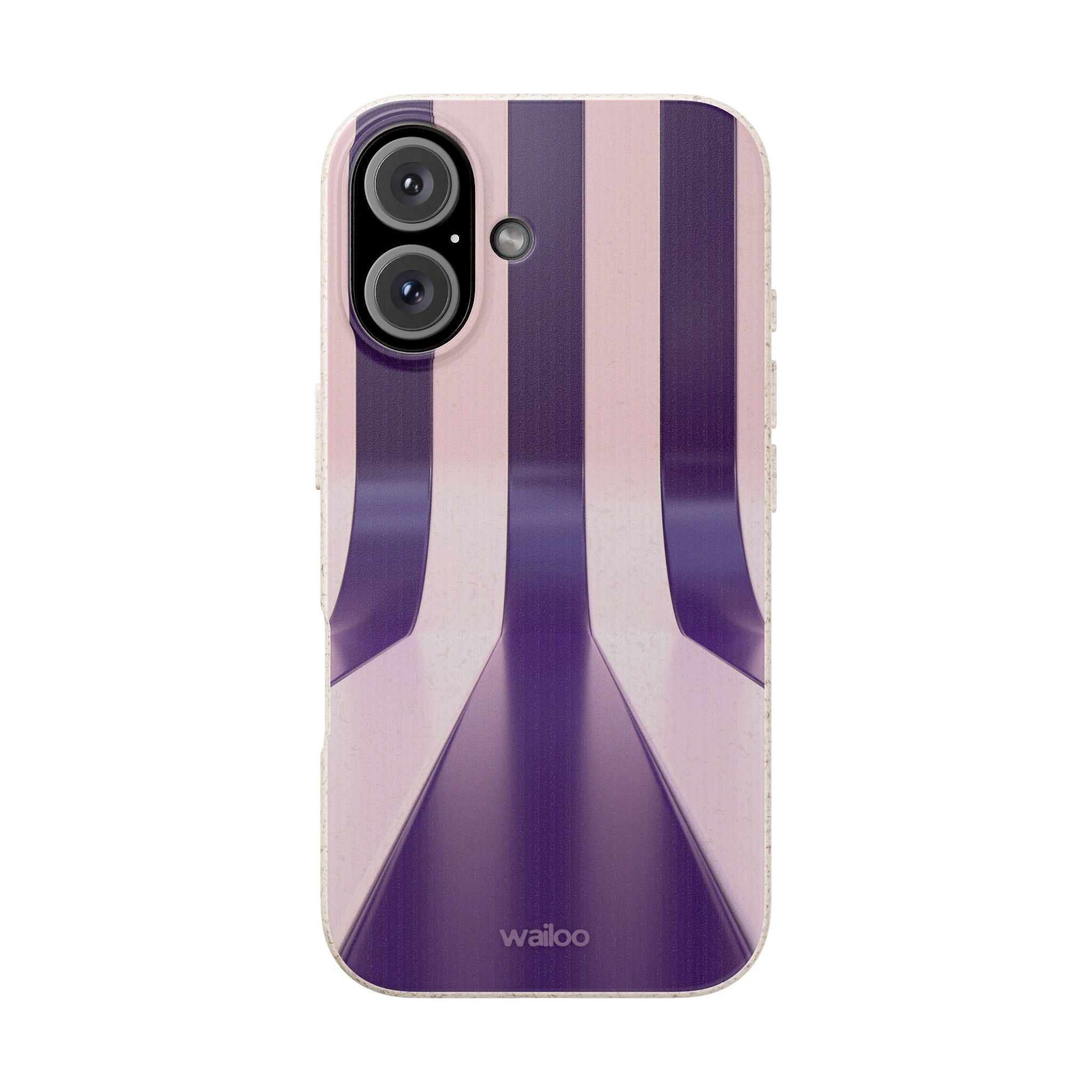 3D Purple stripes - Plastic free phone case for iPhone