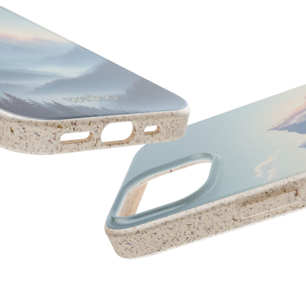 dAI Nature Mountain and valley - Plastic free phone case for iPhone