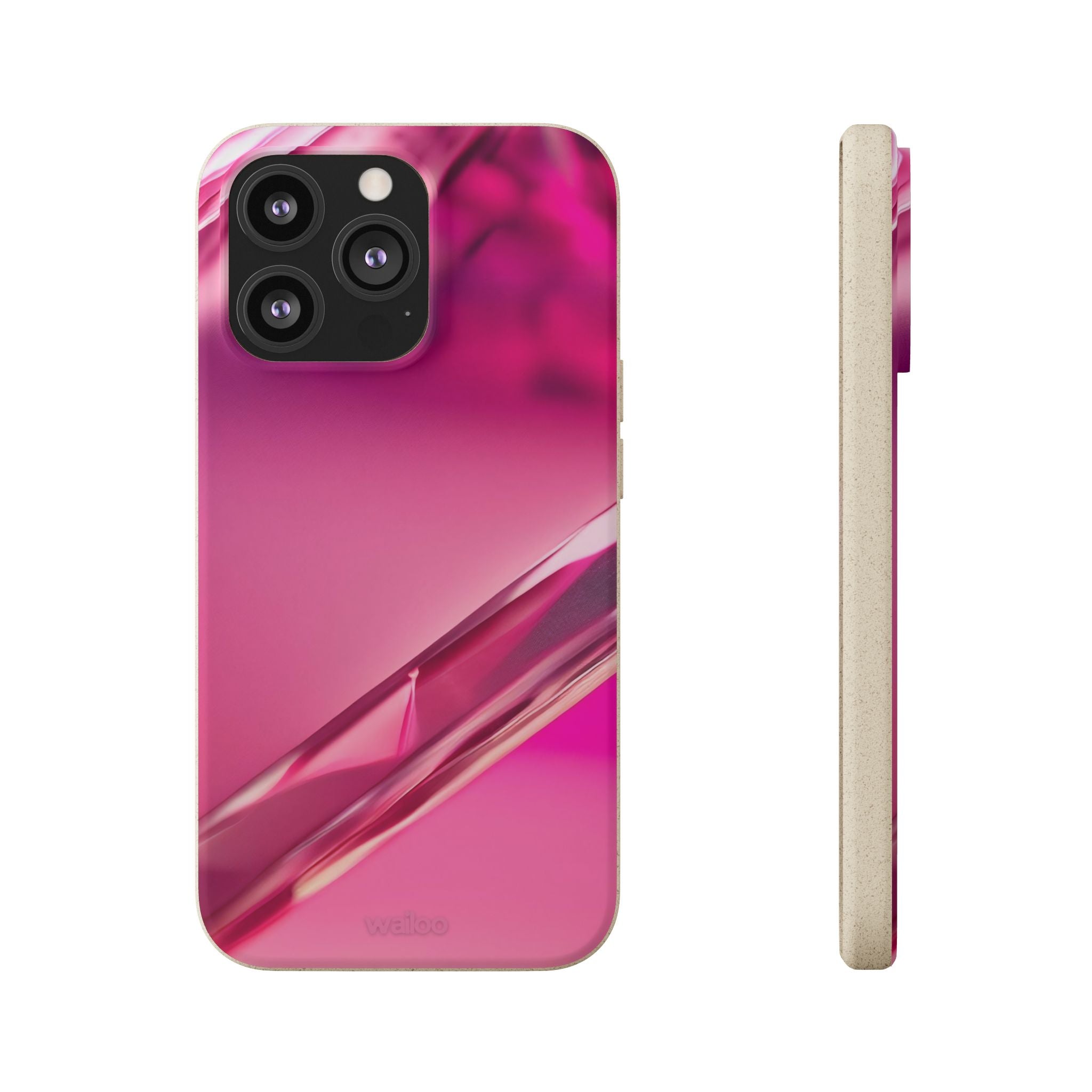 3D Pink - Plastic free phone case for iPhone