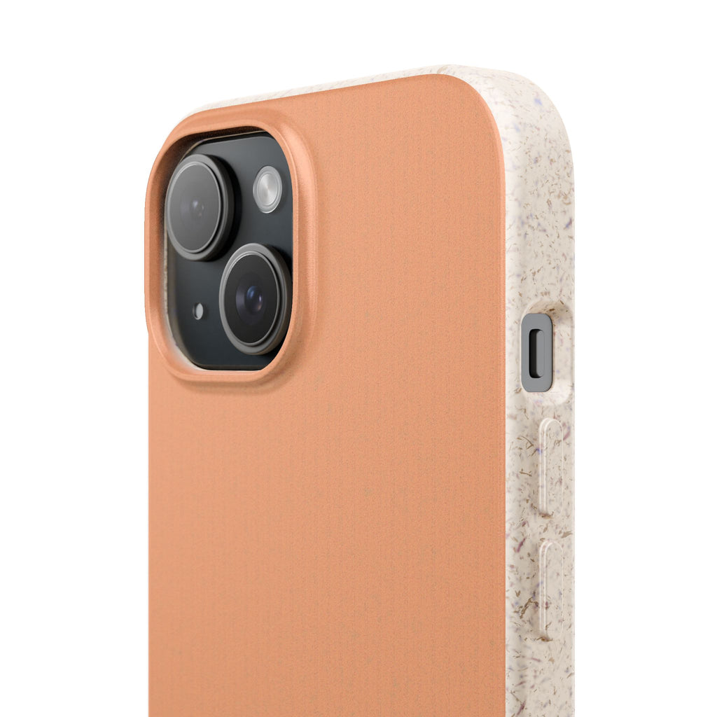 Color Beige apricot - Plastic free phone case for iPhone