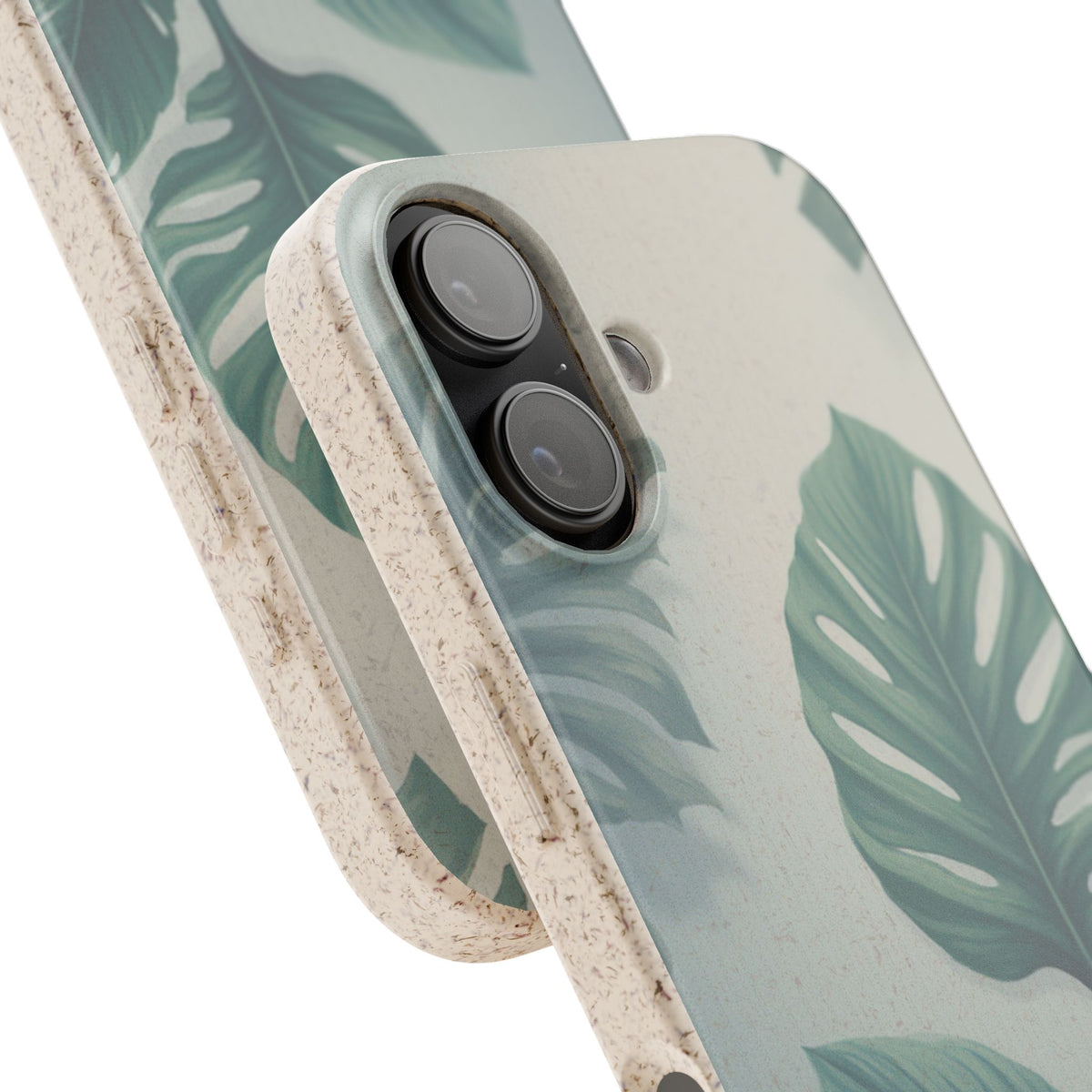 Floral Monstera - Biodegradable phone case for iPhone - Plastic free