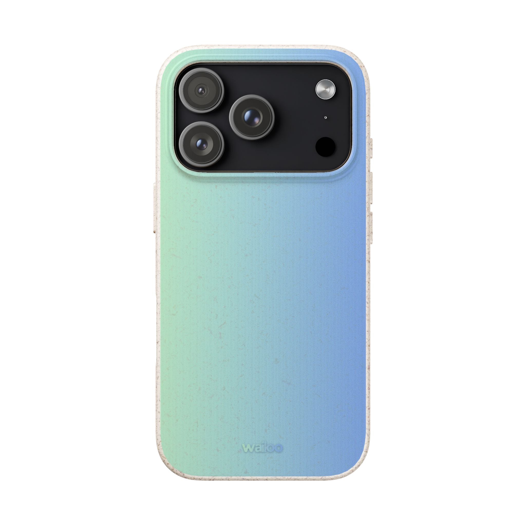 bOmbre Turquoise blue gradient - Plastic free phone case for iPhone