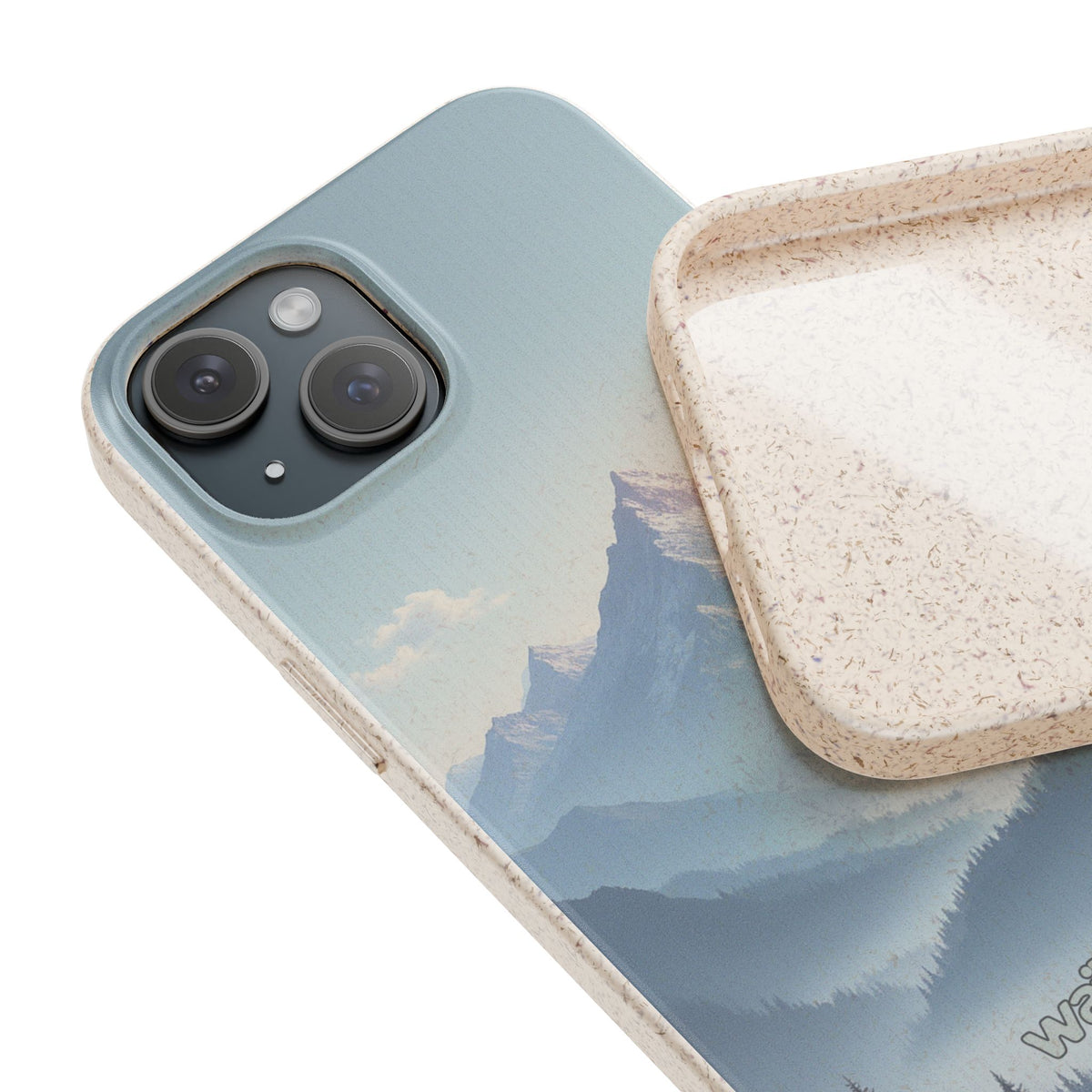 dAI Nature Mountain and valley - Plastic free phone case for iPhone