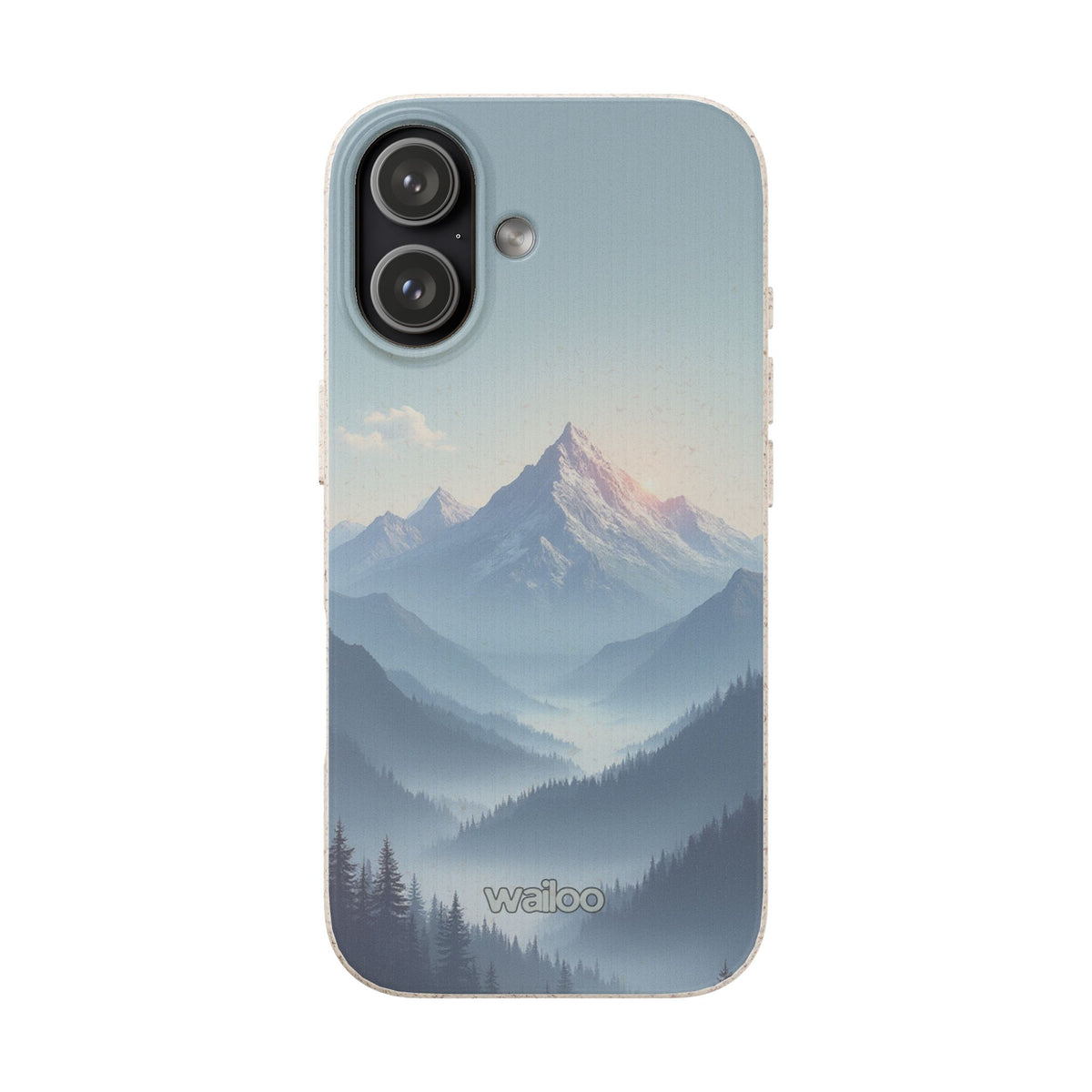 dAI Nature Mountain and valley - Plastic free phone case for iPhone