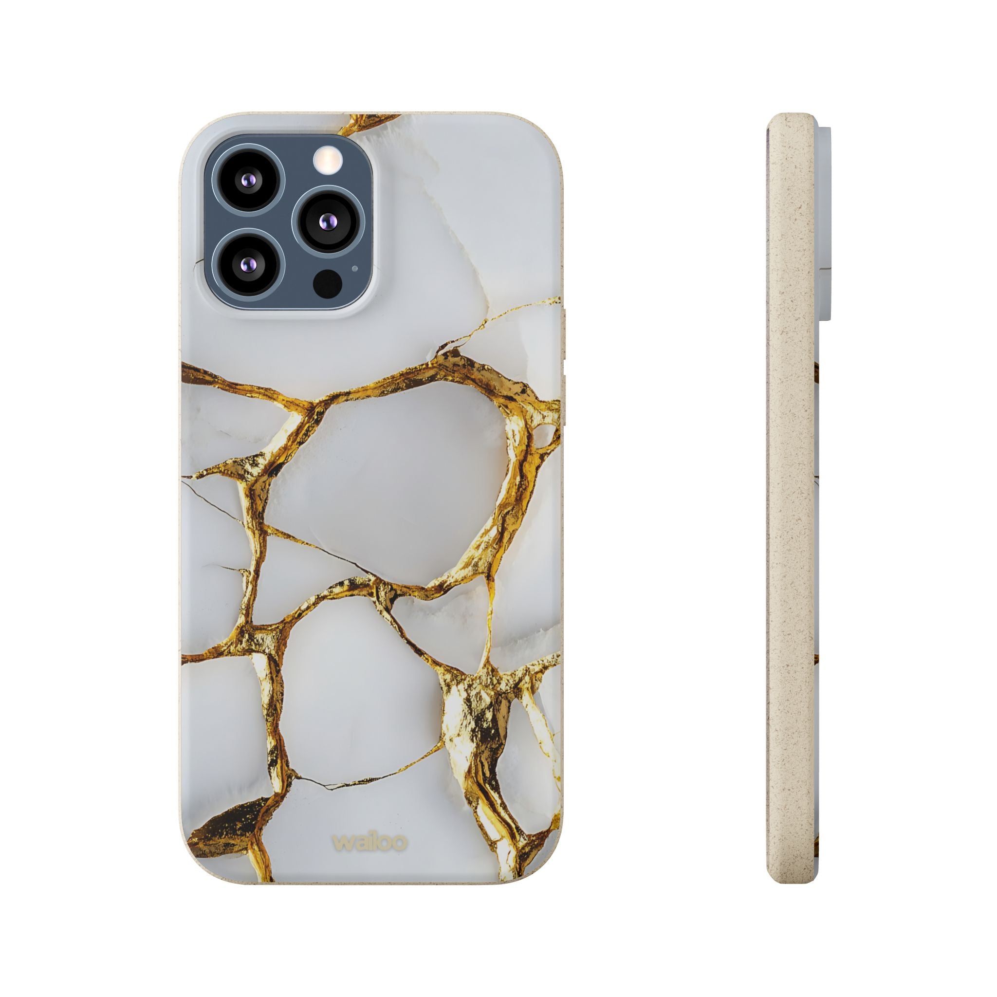 aPattern Gold cracked - Plastic free phone case for iPhone