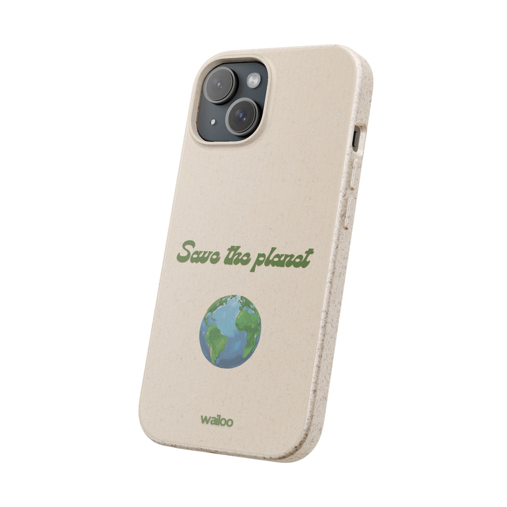 Earth - Save the planet - Plastic free phone case for iPhone