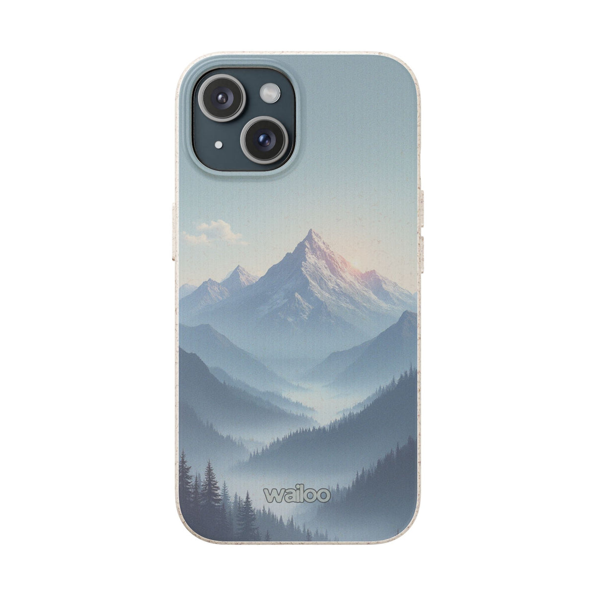 dAI Nature Mountain and valley - Plastic free phone case for iPhone