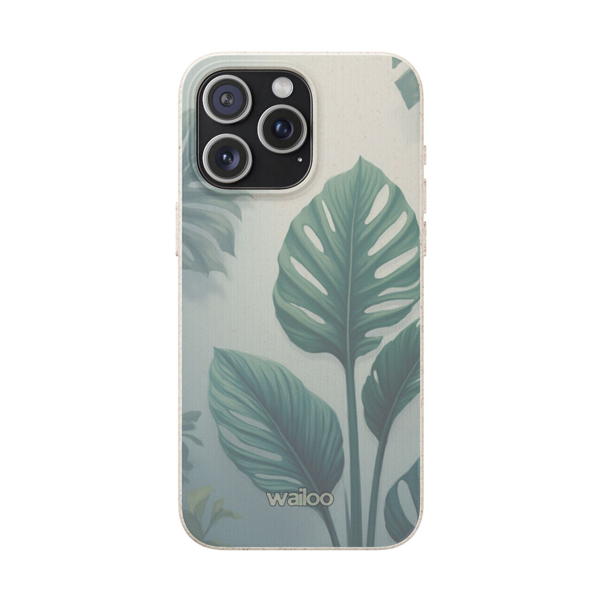 Floral Monstera - Biodegradable phone case for iPhone - Plastic free