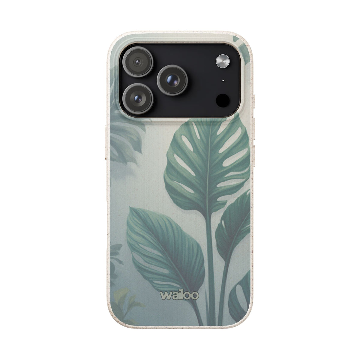 Floral Monstera - Biodegradable phone case for iPhone - Plastic free