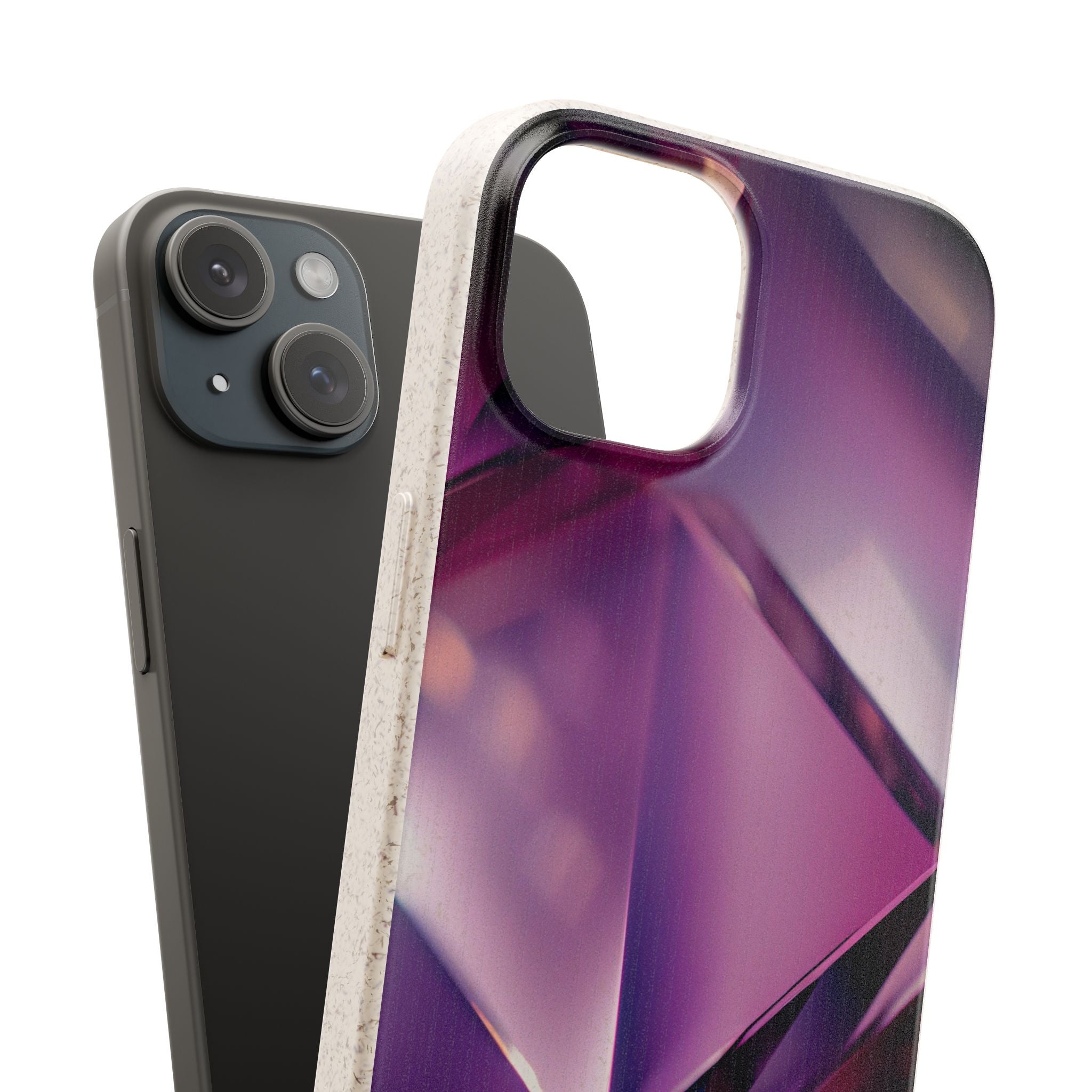 3D Purple - Plastic free phone case for iPhone