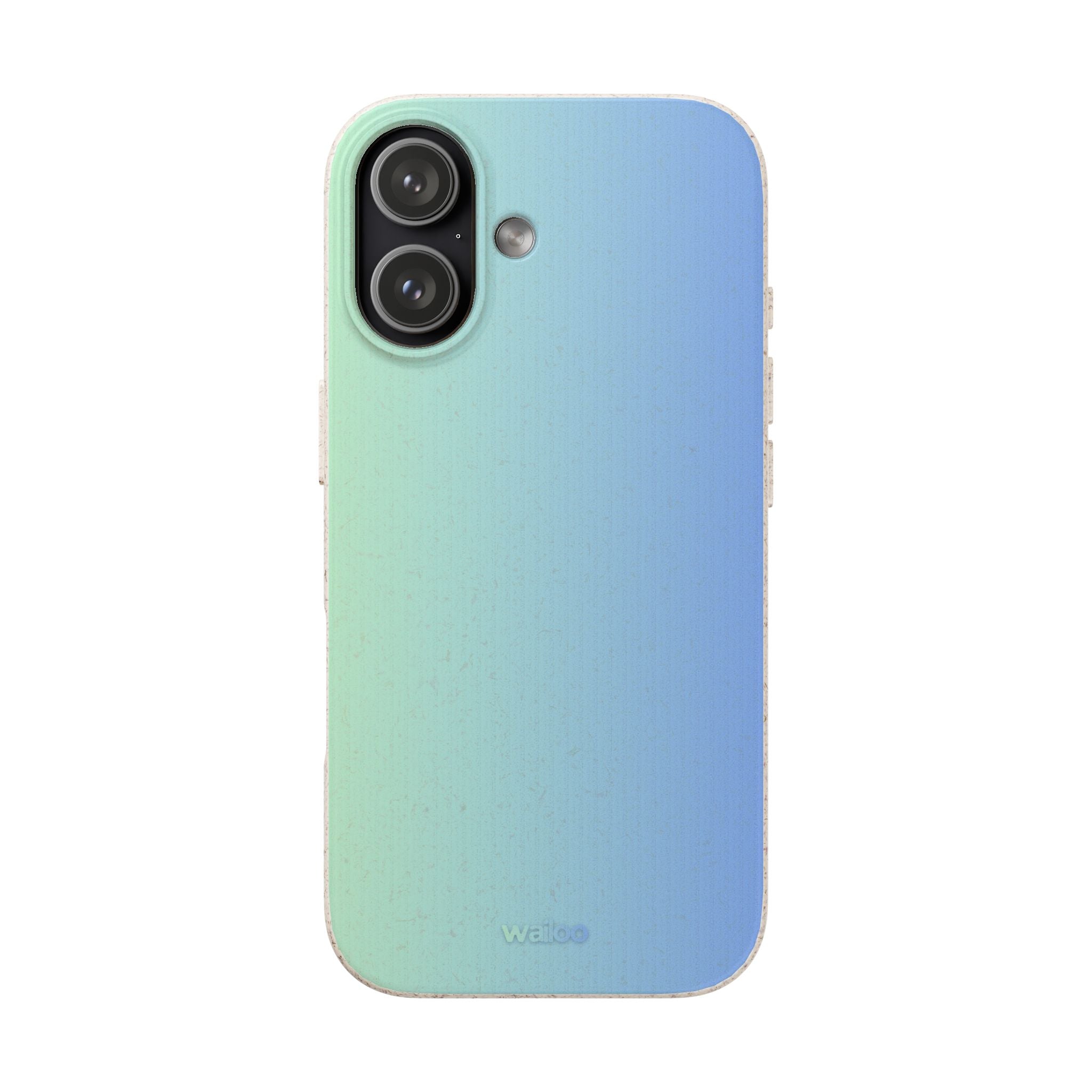 bOmbre Turquoise blue gradient - Plastic free phone case for iPhone