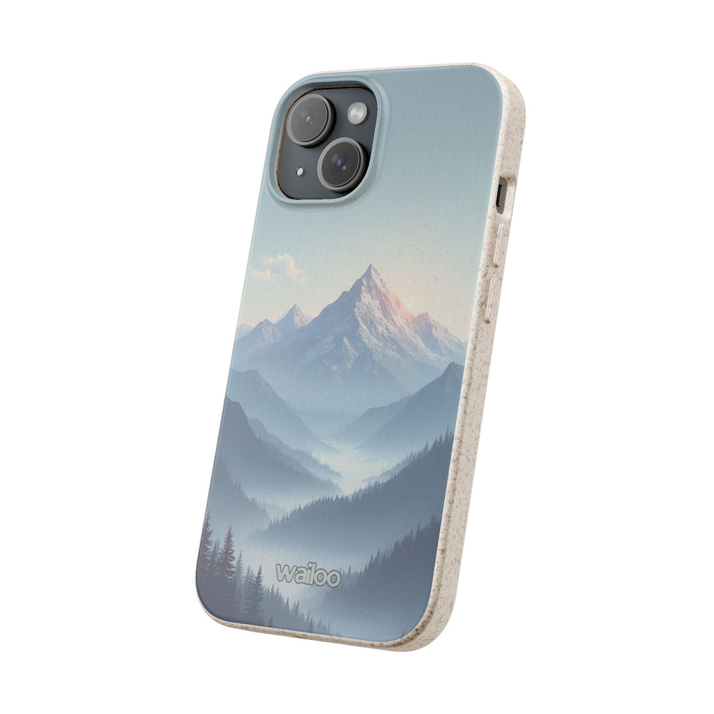 dAI Nature Mountain and valley - Plastic free phone case for iPhone