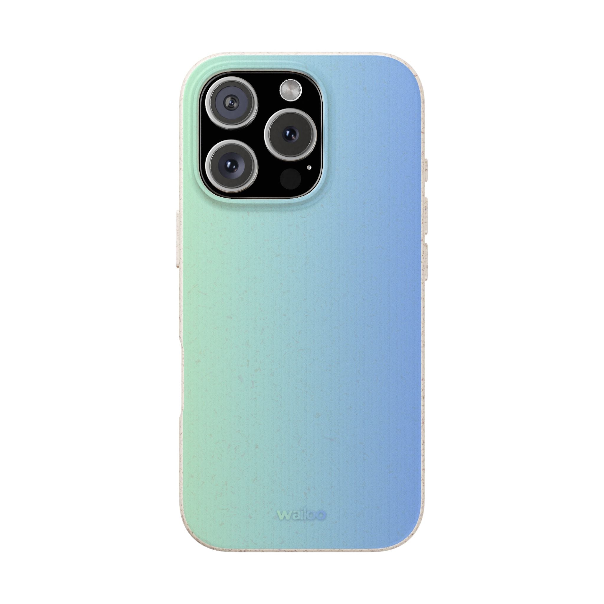 bOmbre Turquoise blue gradient - Plastic free phone case for iPhone