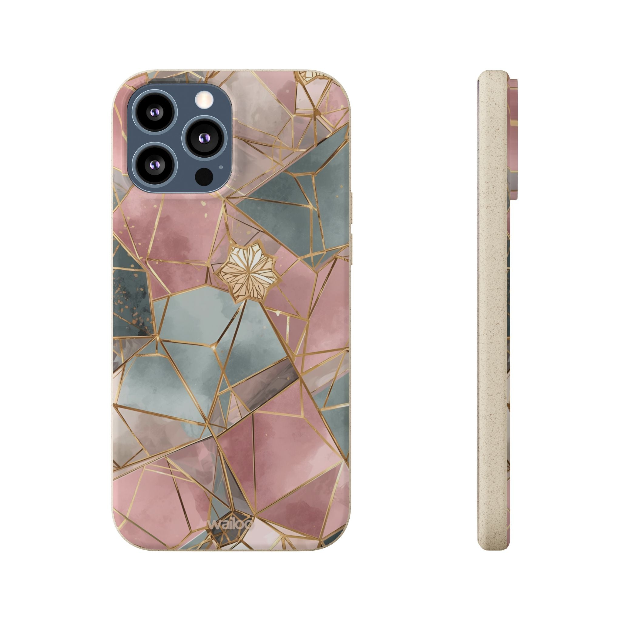 aPattern Pink gold - Plastic free phone case for iPhone