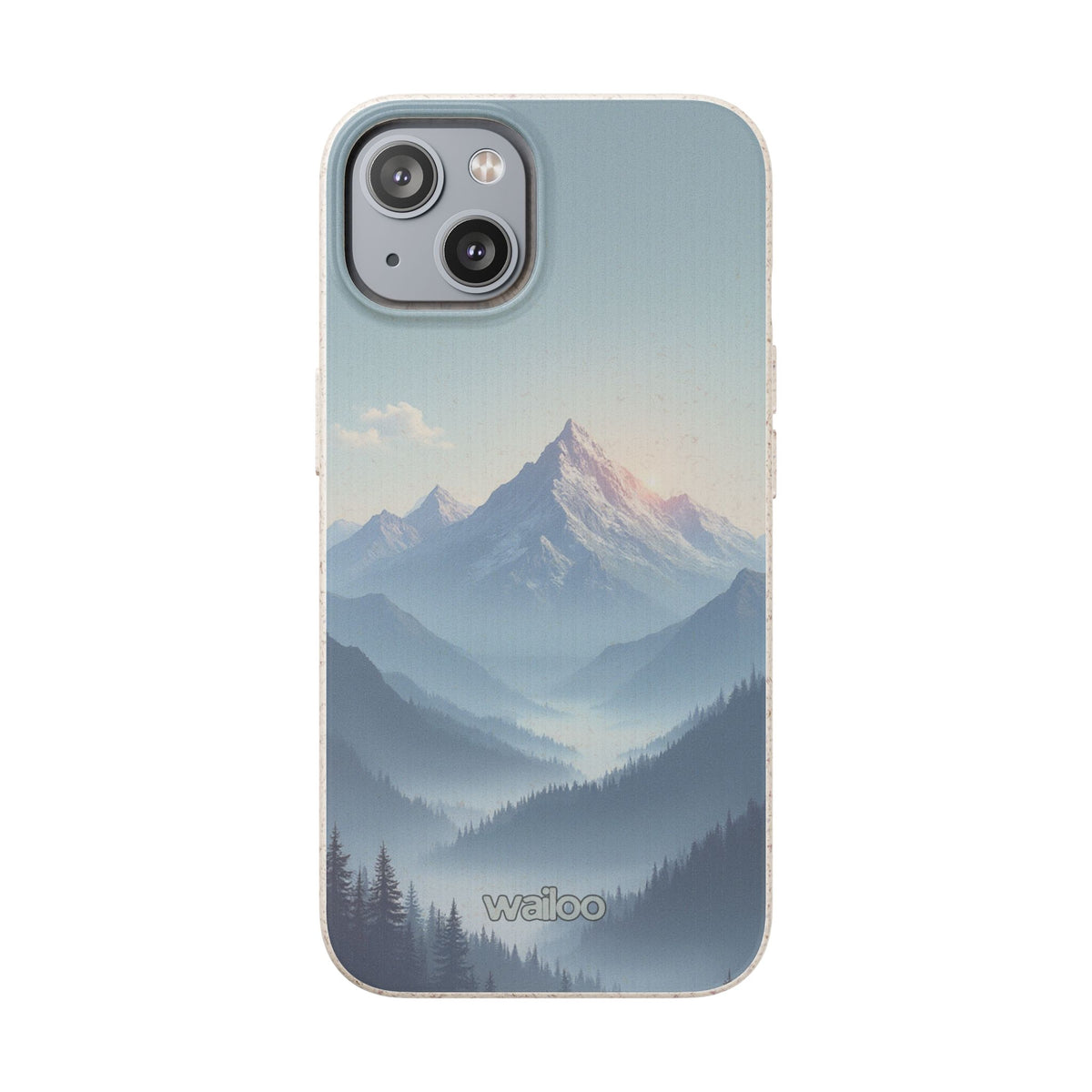 dAI Nature Mountain and valley - Plastic free phone case for iPhone