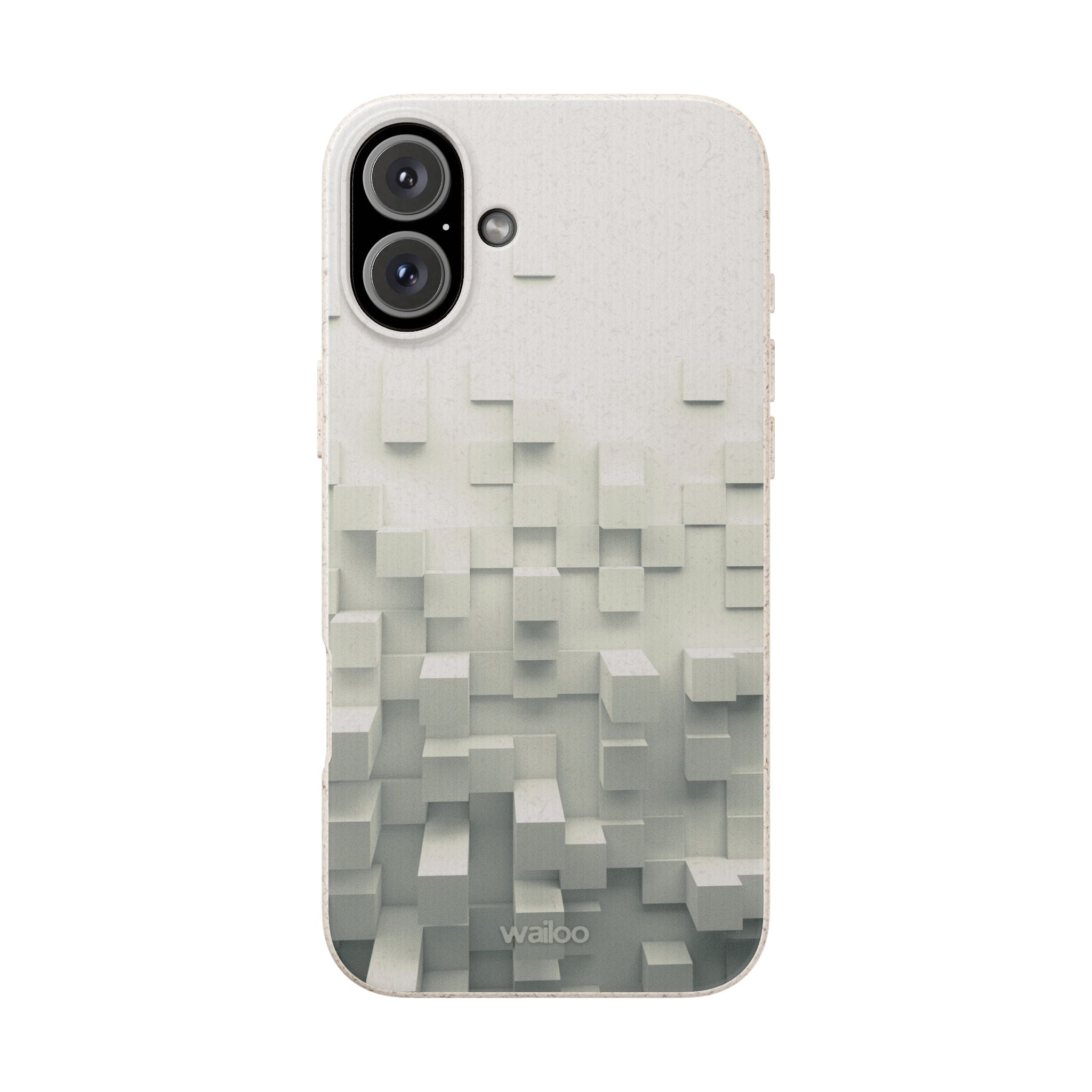 3D White tiles - Plastic free phone case for iPhone