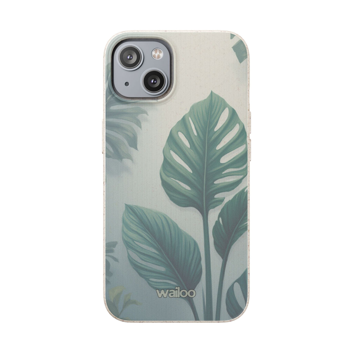 Floral Monstera - Biodegradable phone case for iPhone - Plastic free