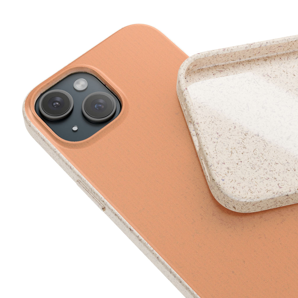 Color Beige apricot - Plastic free phone case for iPhone
