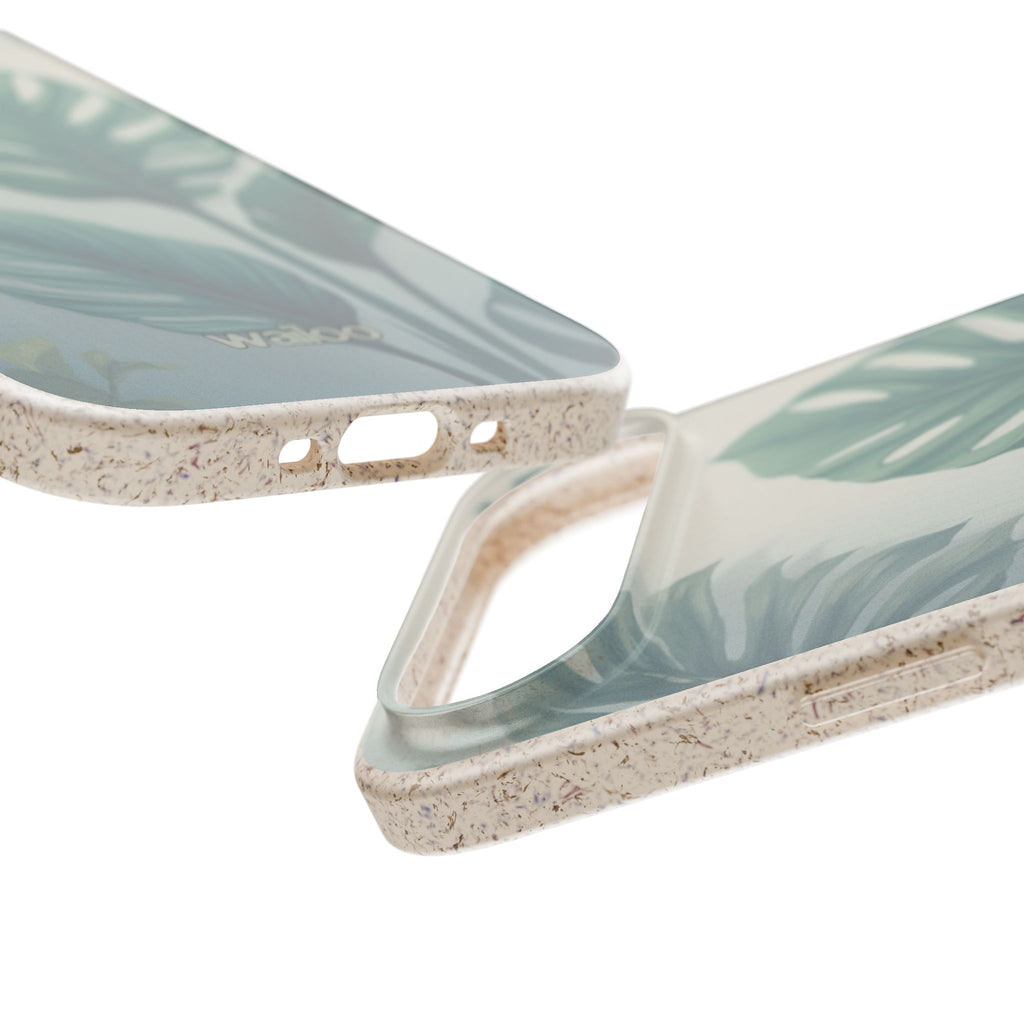 Floral Monstera - Biodegradable phone case for iPhone - Plastic free